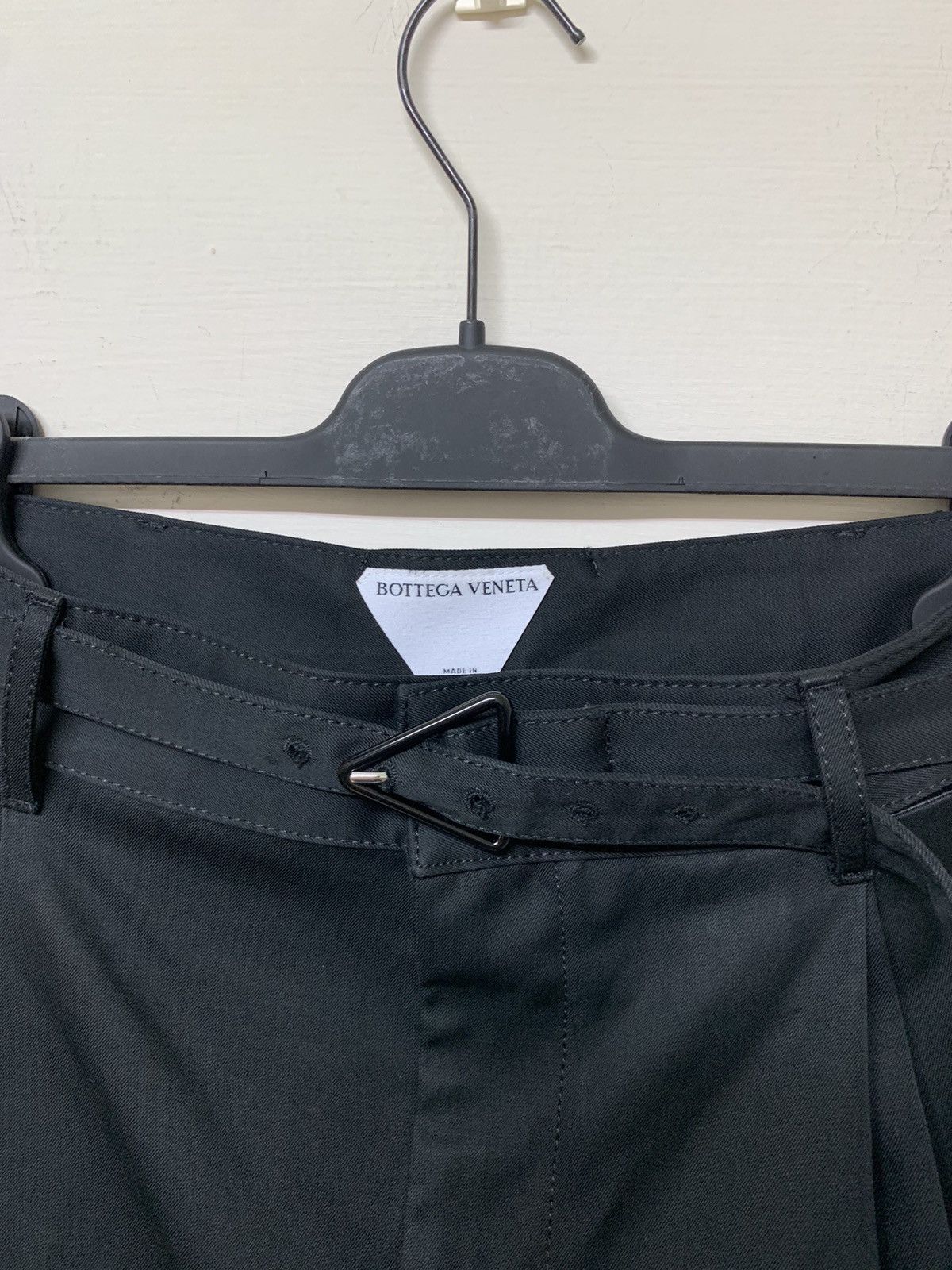 Bottega Veneta BOTTEGA VENETA Belted wool-blend wide-leg cargo pants Size 25" / US 0 / IT 36 - 3 Thumbnail
