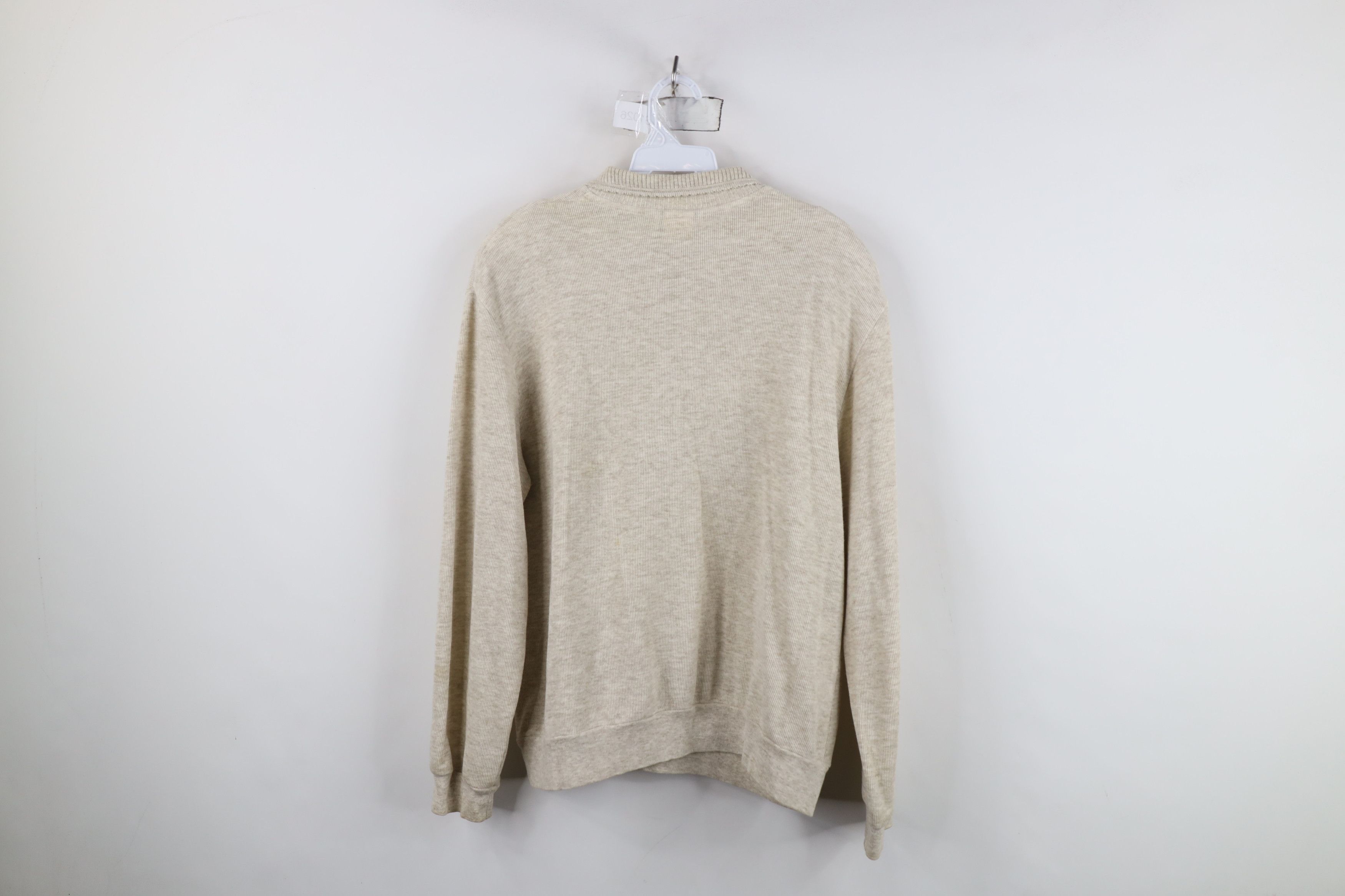 Vintage Vintage 90s Streetwear Dog Flower Ribbed Knit Polo Size L / US 10 / IT 46 - 12 Thumbnail