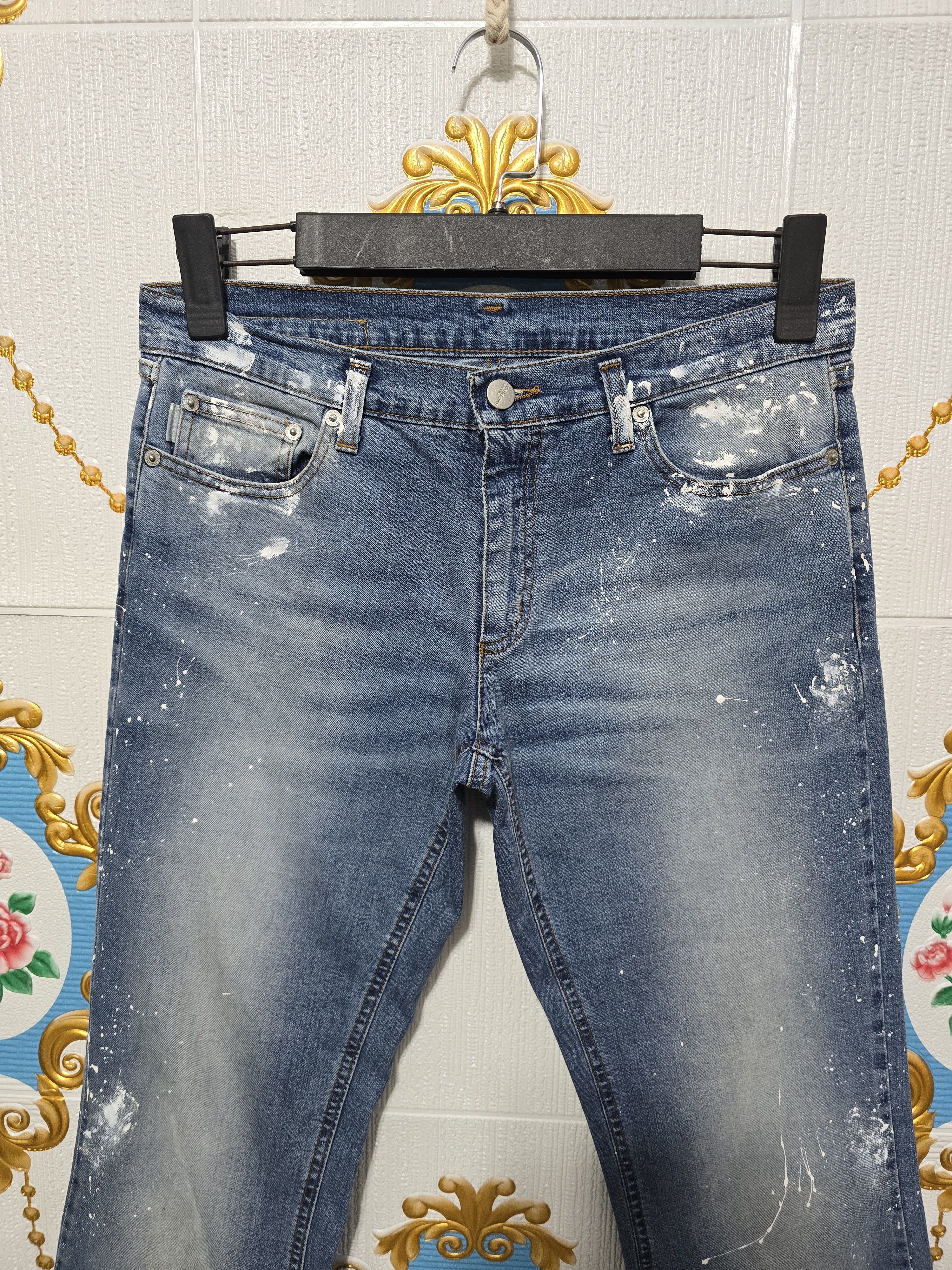 Iceberg ICEBERG Vintage no waist printed jeans made in Italy, MEDIUM Size 29" - 2 Thumbnail