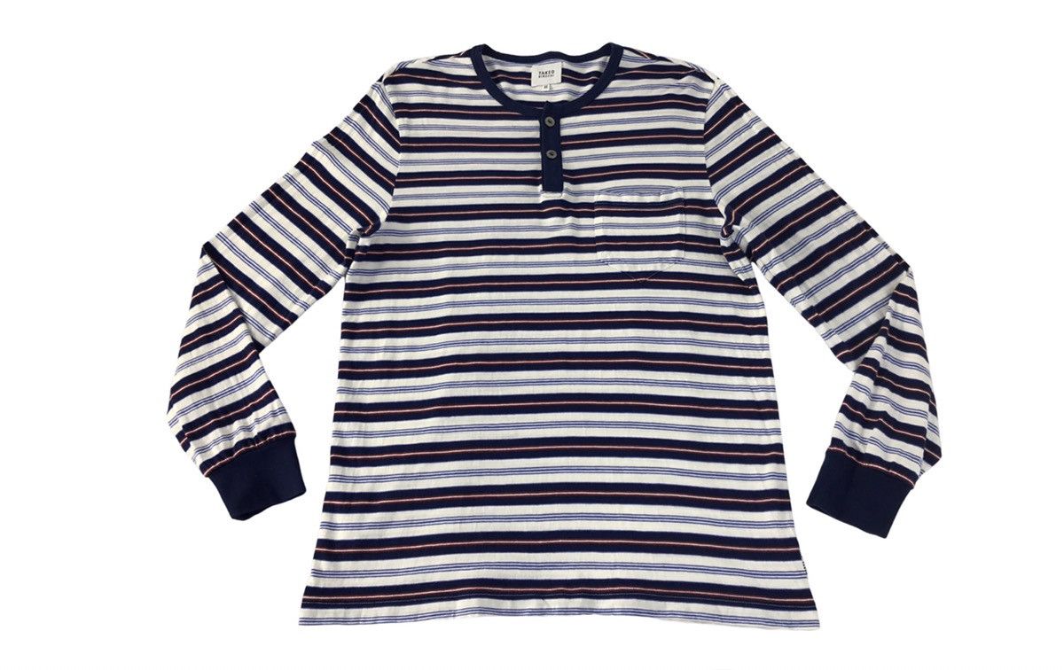 Japanese Brand × Takeo Kikuchi × Vintage Vintage Takeo Kikuchi Striped Long Sleeve T.Shirt Size US M / EU 48-50 / 2 - 1 Thumbnail