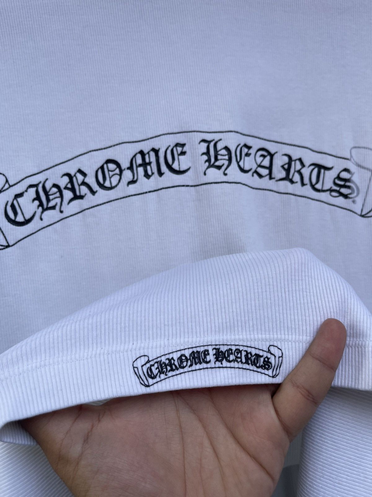 Chrome Hearts Chrome Hearts Scroll Thermal Rare Exclusive T Shirt Size US M / EU 48-50 / 2 - 4 Thumbnail