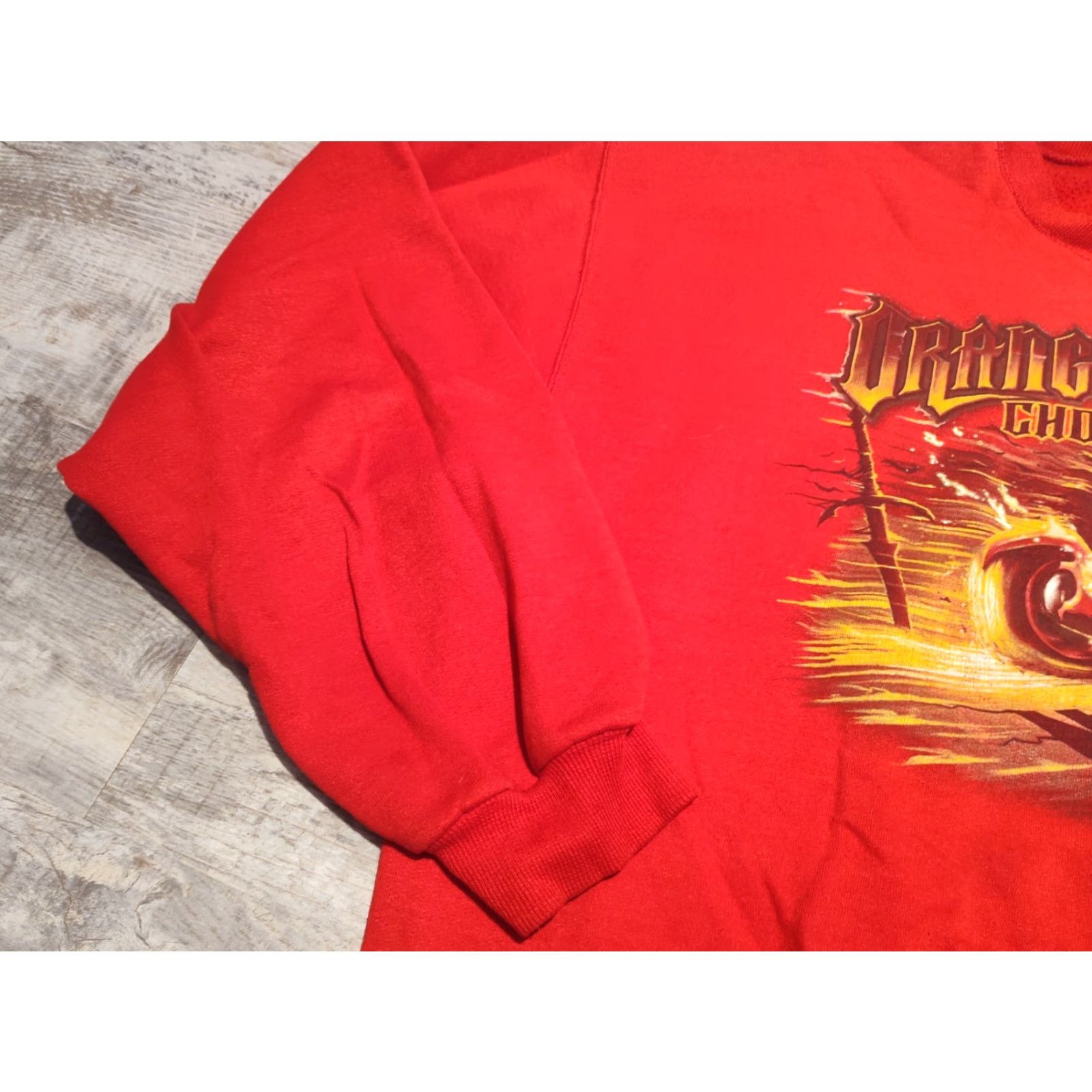 Jerzees VINTAGE Orange County Choppers OCC Crewneck Sweatshirt New York Red L Size US L / EU 52-54 / 3 - 3 Thumbnail