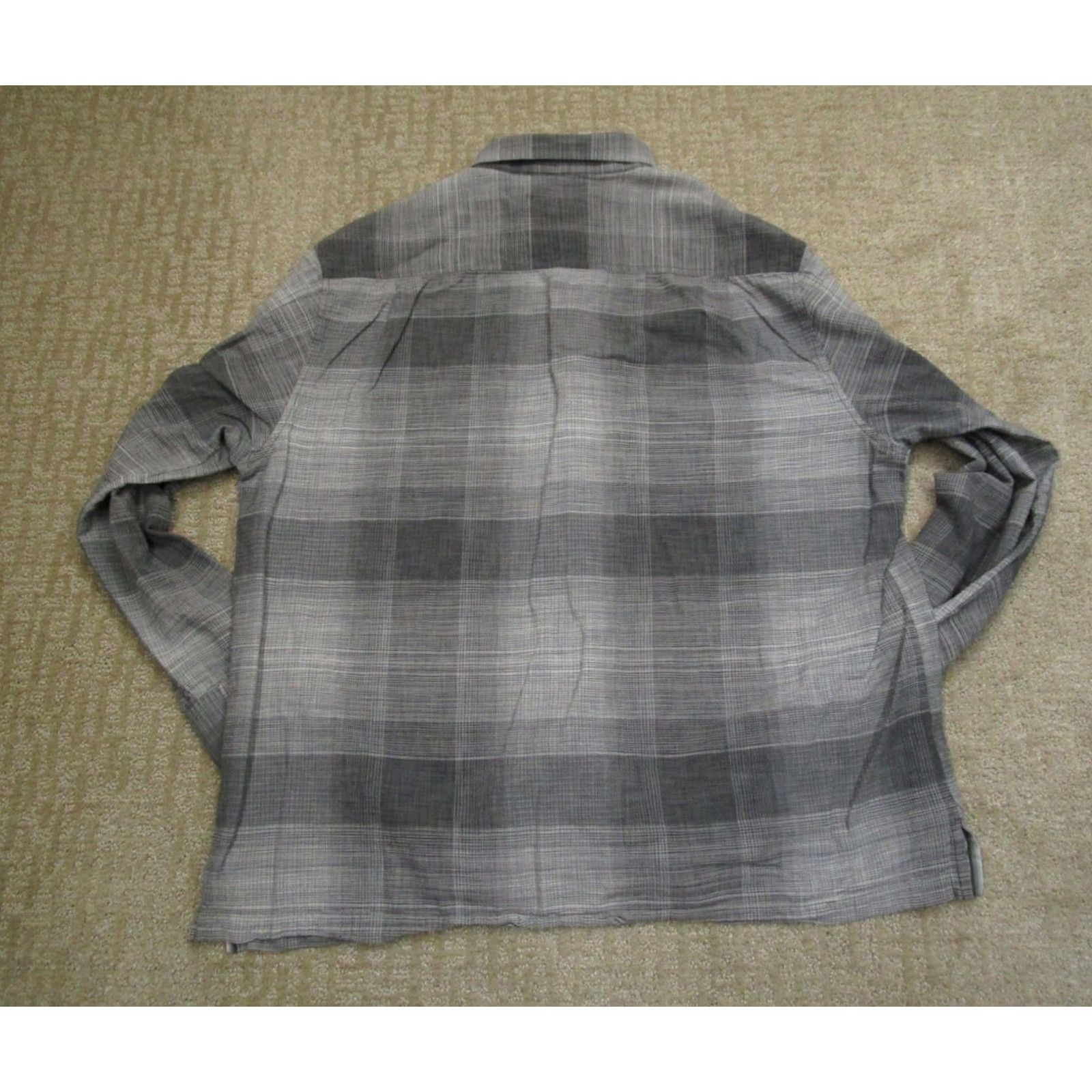 Tommy Bahama Tommy Bahama Shirt Men 2XL Gray Plaid Silk Cotton Button-Down Long Sleeve Shirt Size US XXL / EU 58 / 5 - 3 Thumbnail