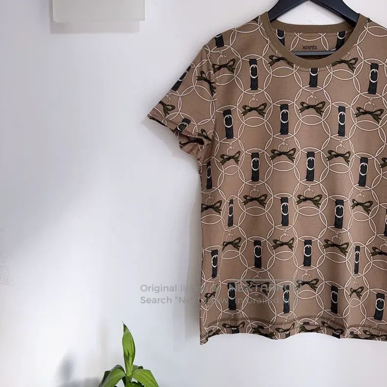Hermes Hermes Geometric pattern printed casual short-sleeved shir Size XS / US 0-2 / IT 36-38 - 4 Thumbnail