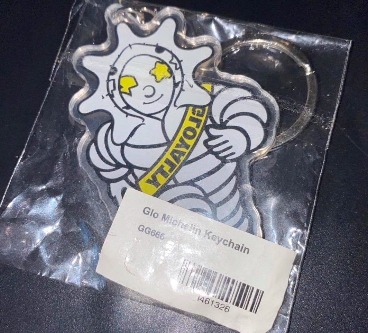 Glo Gang × Vintage Glo Michelin Man Custom Keychain Hanger Glo Gang 2D double Size ONE SIZE - 3 Thumbnail