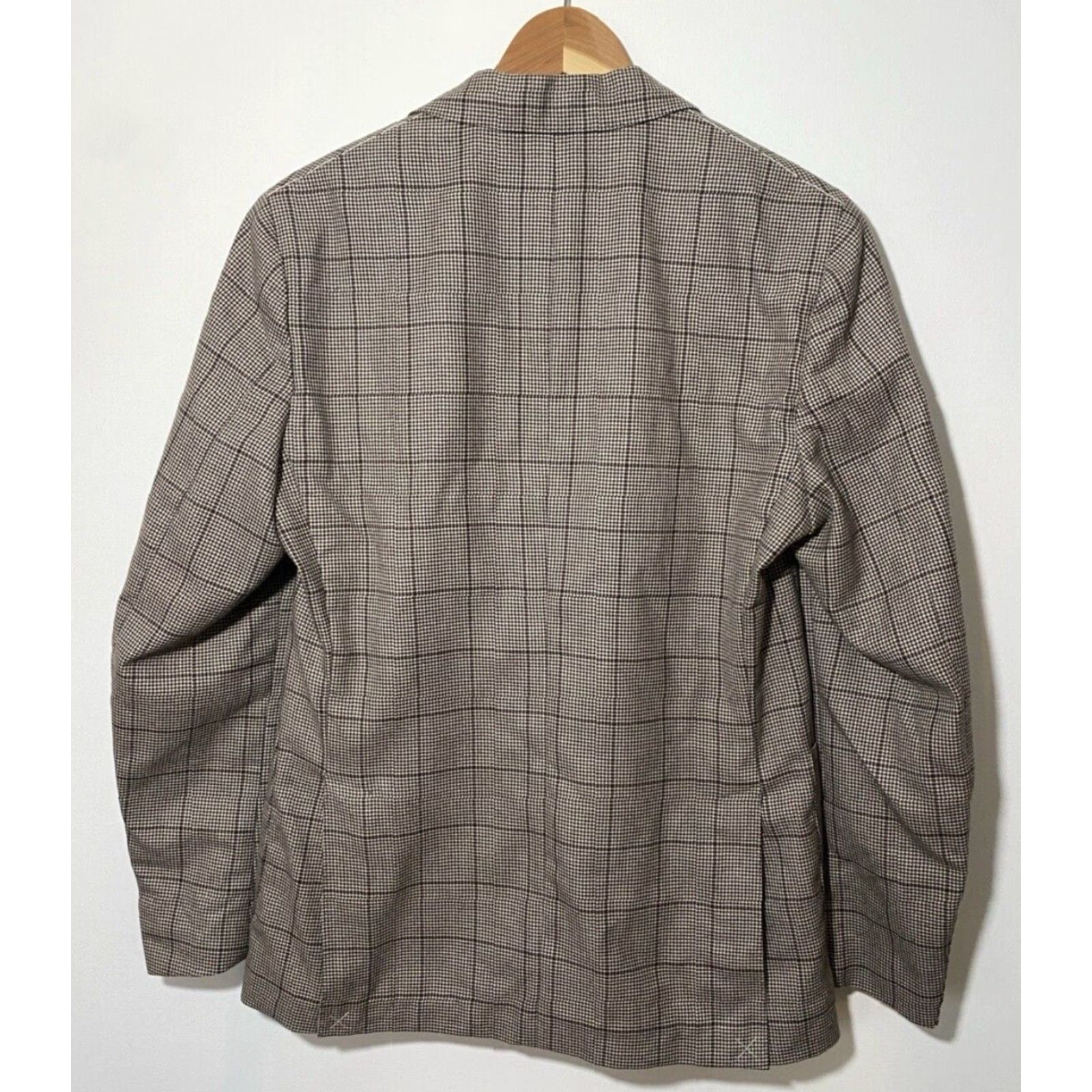 Massimo Dutti Massimo Dutti Wool Sport Coat Jacket Men US 38 Houndstooth Made in Italy Brown NWT Vintage Designer Classic Italian 90s Sport Coat Mens Size US XXS / EU 40 - 3 Thumbnail