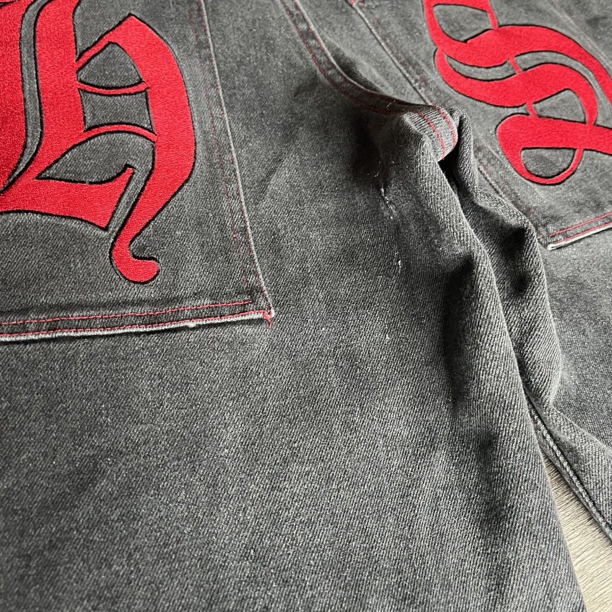 Haunted Starbucks Haunted Starbucks Fuck You Baggy Denim Jeans Red Size Small Size US 33 - 4 Thumbnail