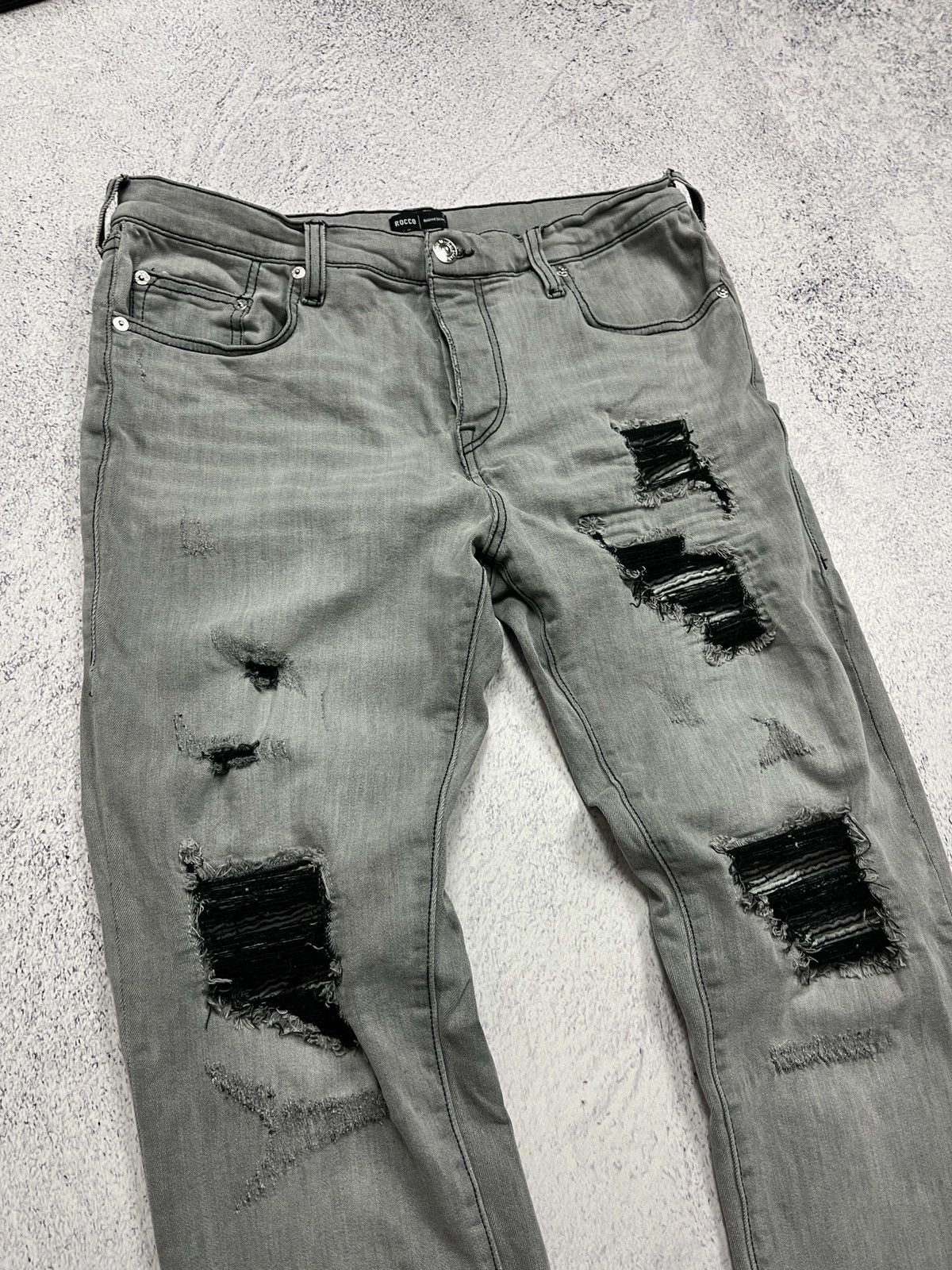 Japanese Brand × True Religion True Religion Rocco Distressed Relaxed Skinny Jeans Y2k Rare Size US 34 / EU 50 - 6 Thumbnail