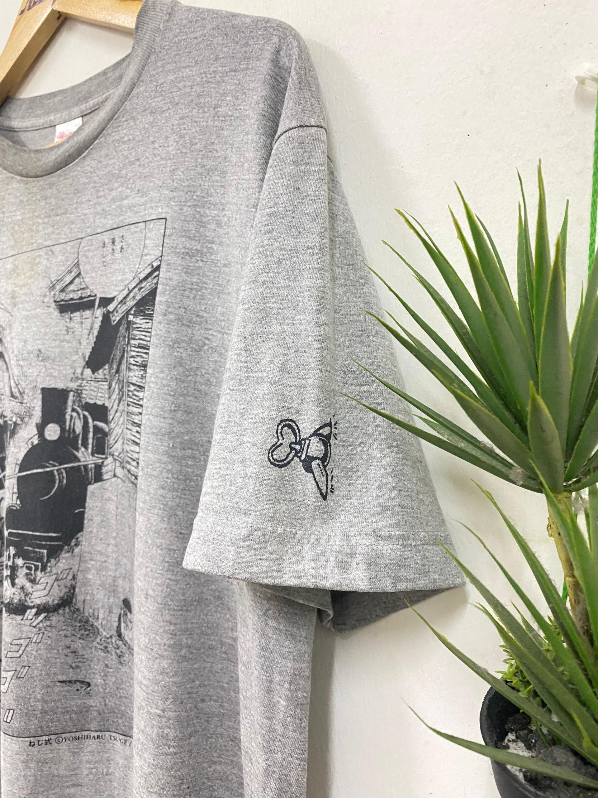 Anime Vintage japanese Yoshihira Tsuge comic surealism t shirt Size US L / EU 52-54 / 3 - 5 Thumbnail
