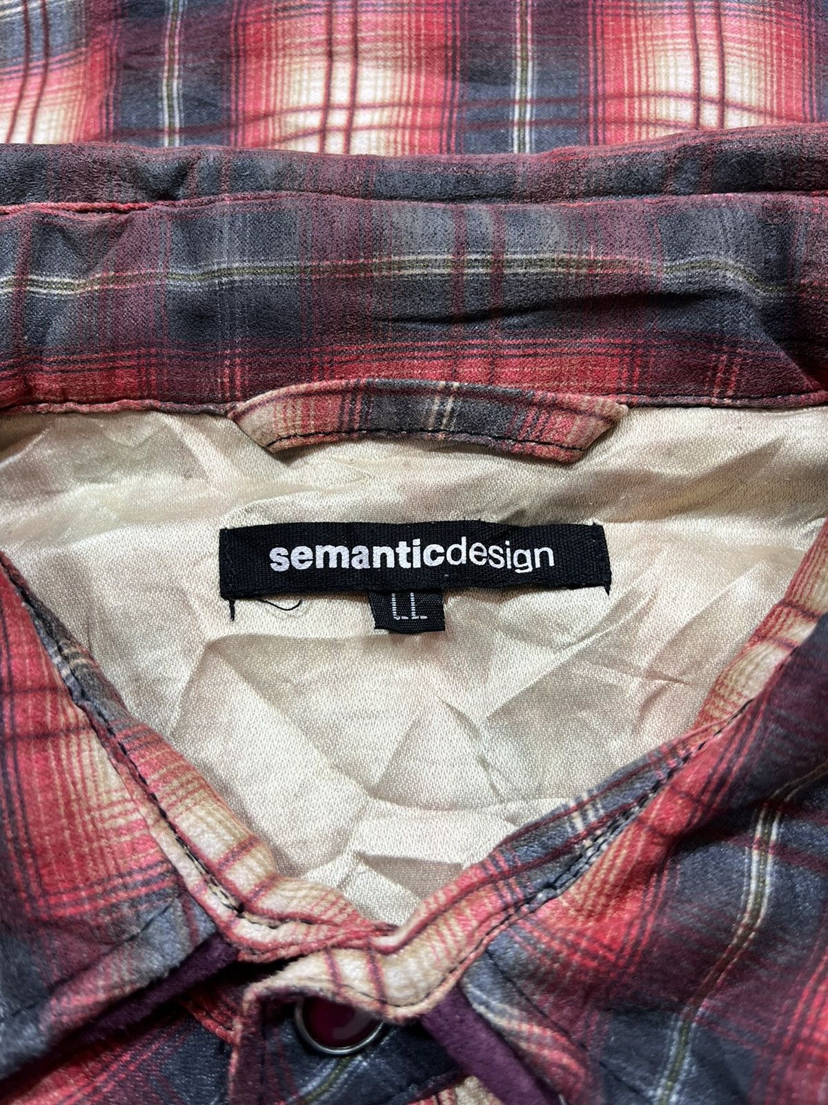 Japanese Brand × Tornado Mart × semanticdesign Semantic Design Double Collar Western Style Plaid Shirt Size US L / EU 52-54 / 3 - 8 Thumbnail