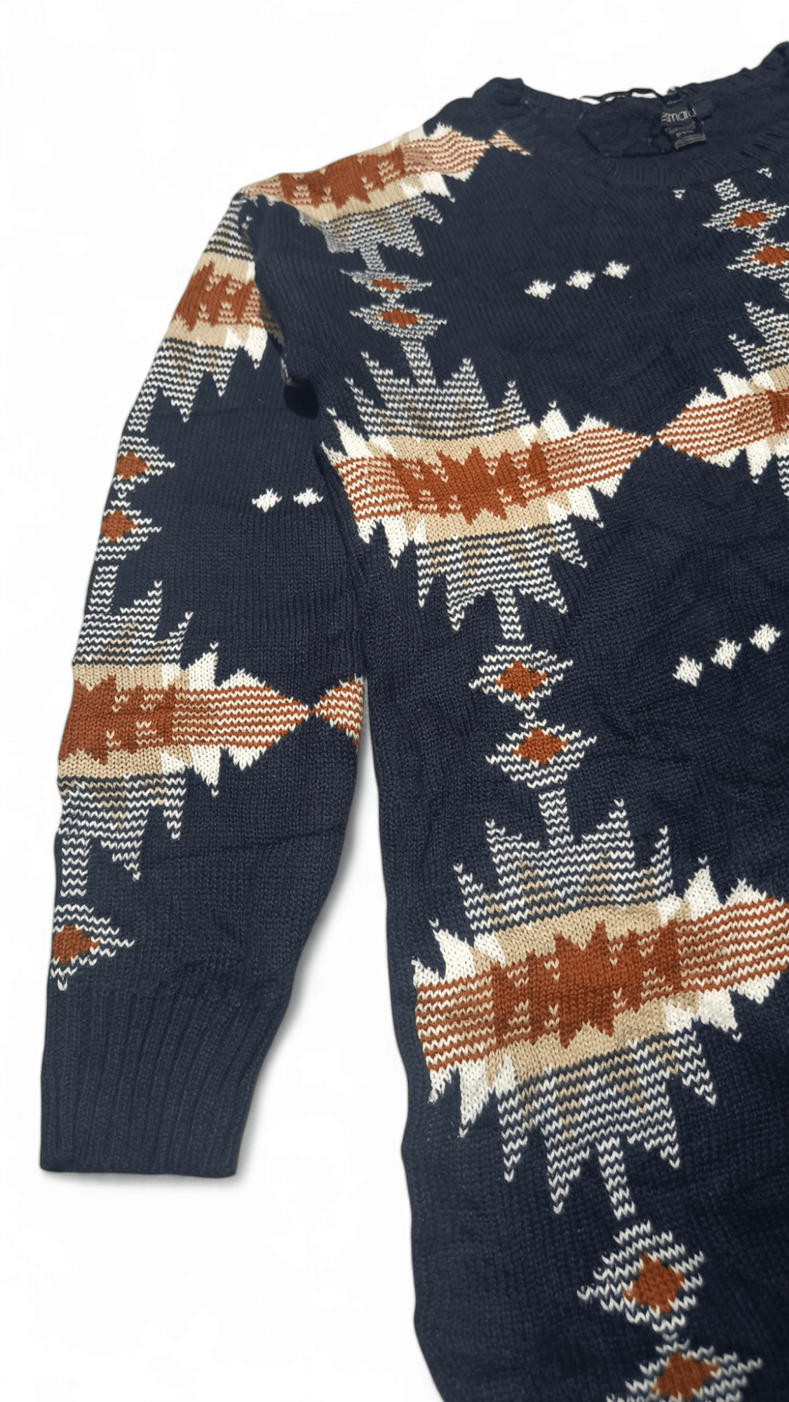 Other Vintage 90s ESMARA Women's Ethnic Striped Long Knit Sweater Size M / US 6-8 / IT 42-44 - 5 Thumbnail