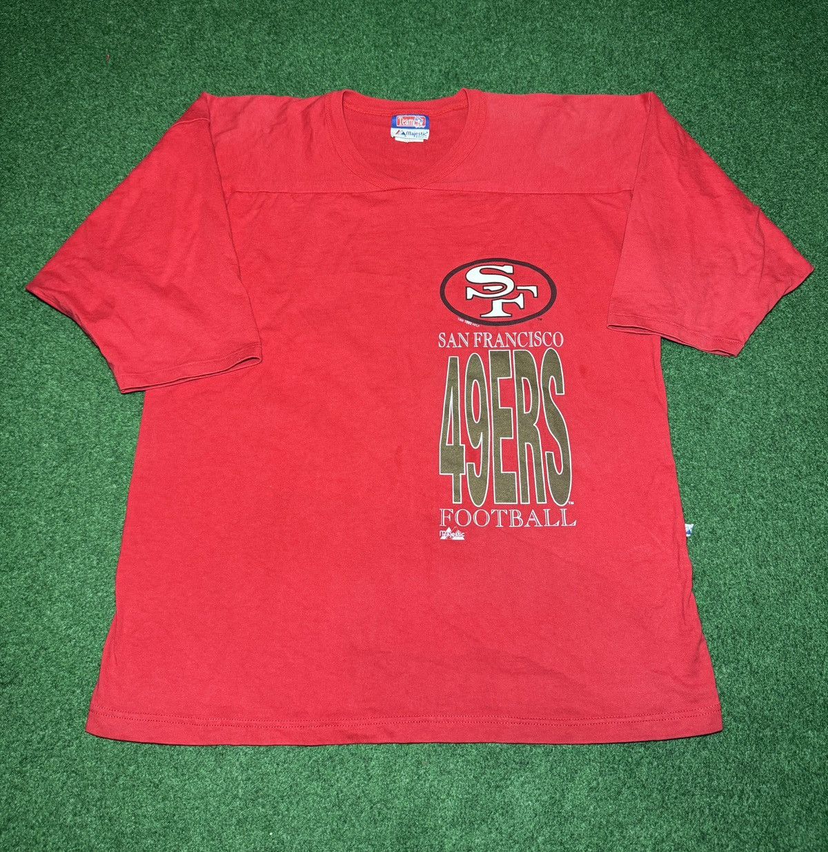 Vintage Vtg 90s San Francisco 49ers Hip Hop Graphic XL Baggy T Shirt Size US XL / EU 56 / 4 - 3 Thumbnail