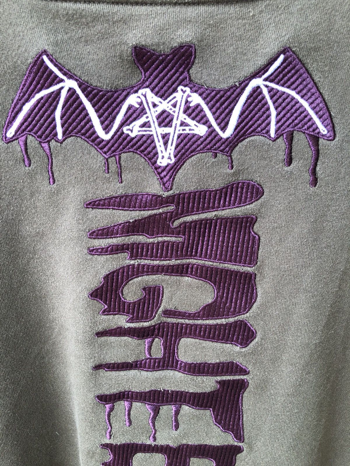 If Six Was Nine Peacebird Street Bat Devil Night Explore Darkness Embroidery Size M / US 6-8 / IT 42-44 - 12 Thumbnail