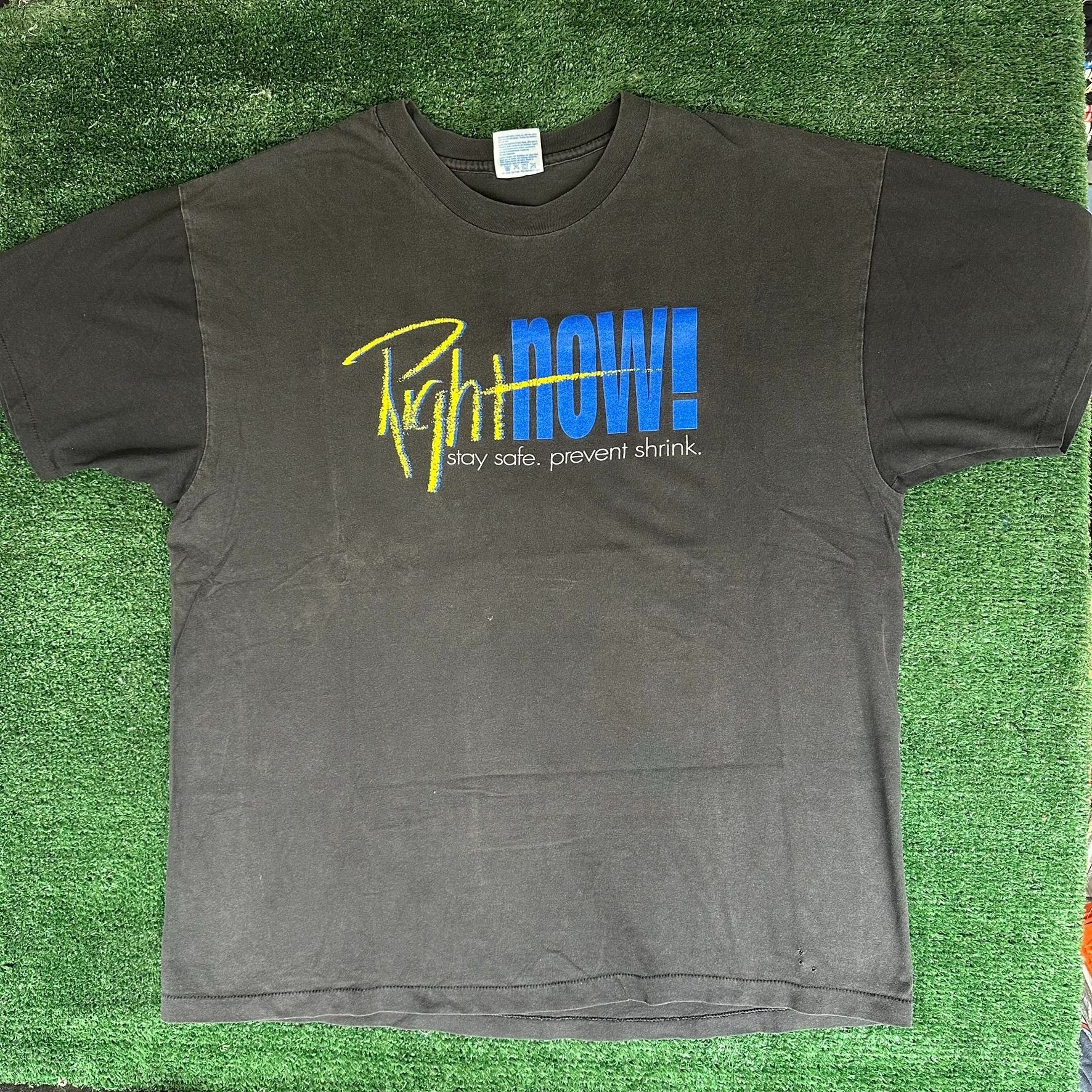 Hanes Vintage 90s Hechinger Faded Black T-Shirt Boxy Single Stitch Size US XL / EU 56 / 4 - 1 Thumbnail