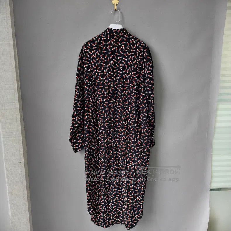 Givenchy Givenchy Black Love Full Print Dress Size M / US 6-8 / IT 42-44 - 2 Thumbnail
