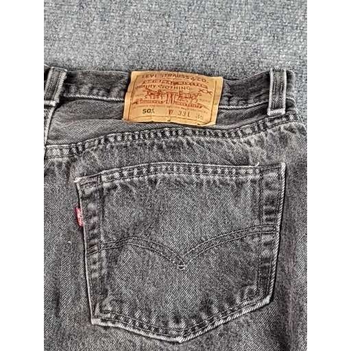 Levi's Vintage Levi's 501 Charcoal Wash Jeans Men Sz 33X36 Made In Size US 33 - 8 Thumbnail
