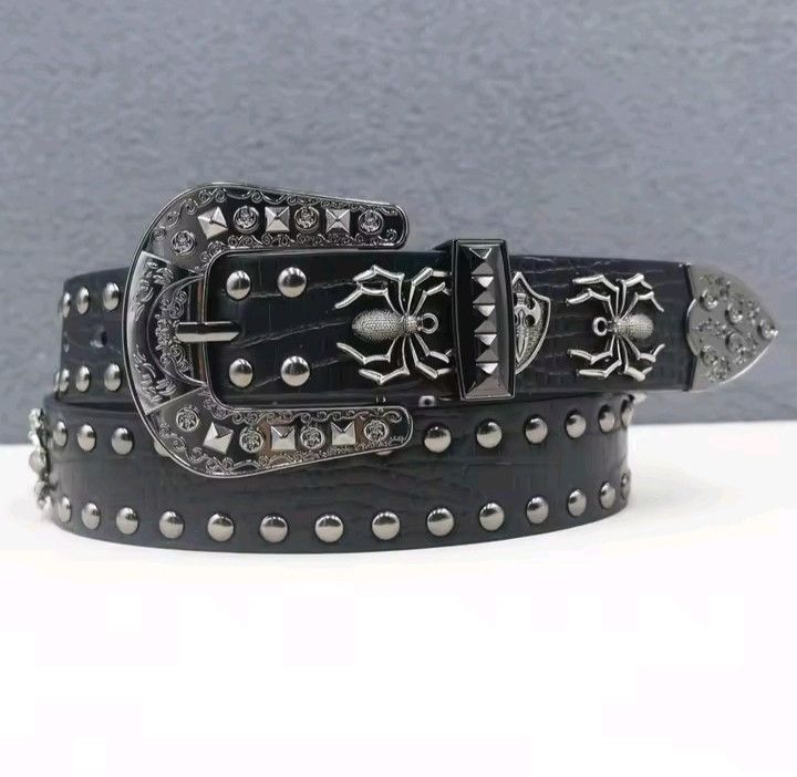 Japanese Brand × Vintage Spider rivet metal punk belt Size ONE SIZE - 2 Thumbnail