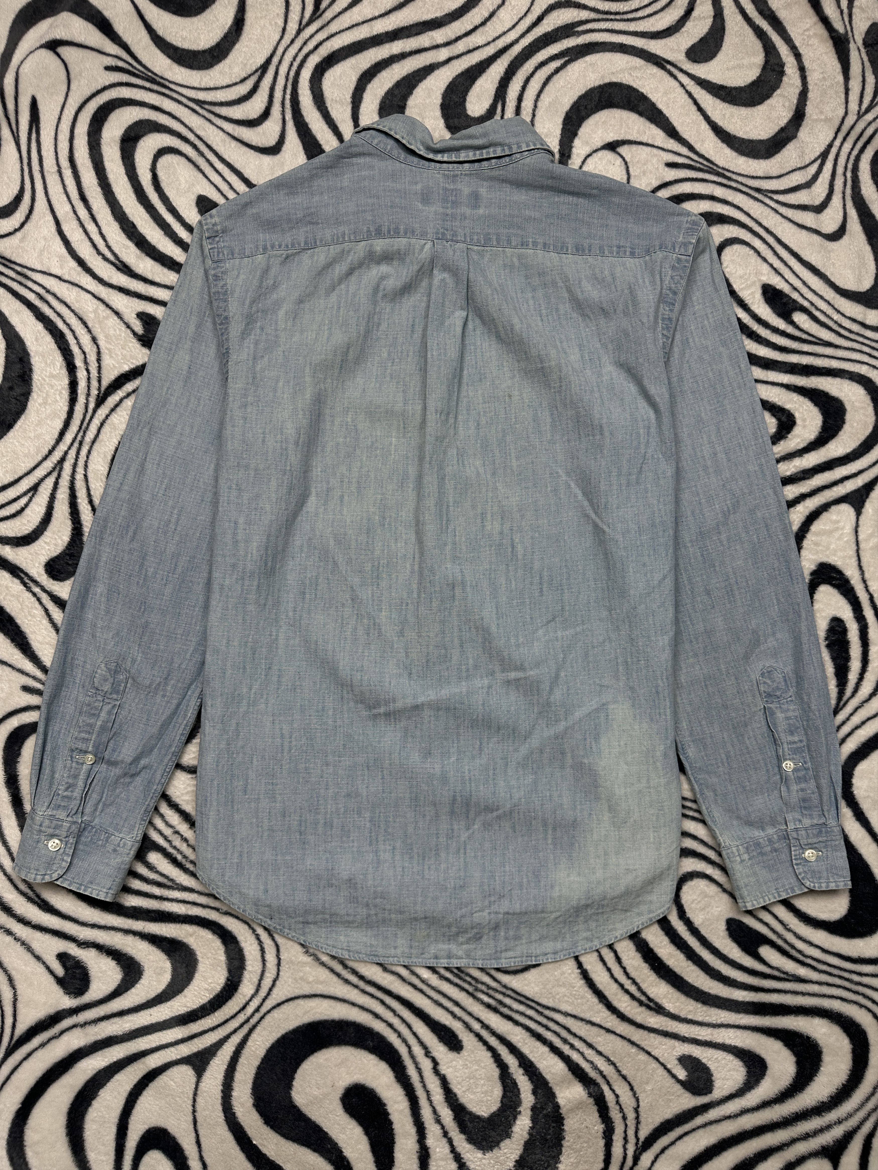 Polo Ralph Lauren Polo Ralph Lauren Vintage Mens Denim Shirt Size US L / EU 52-54 / 3 - 8 Thumbnail