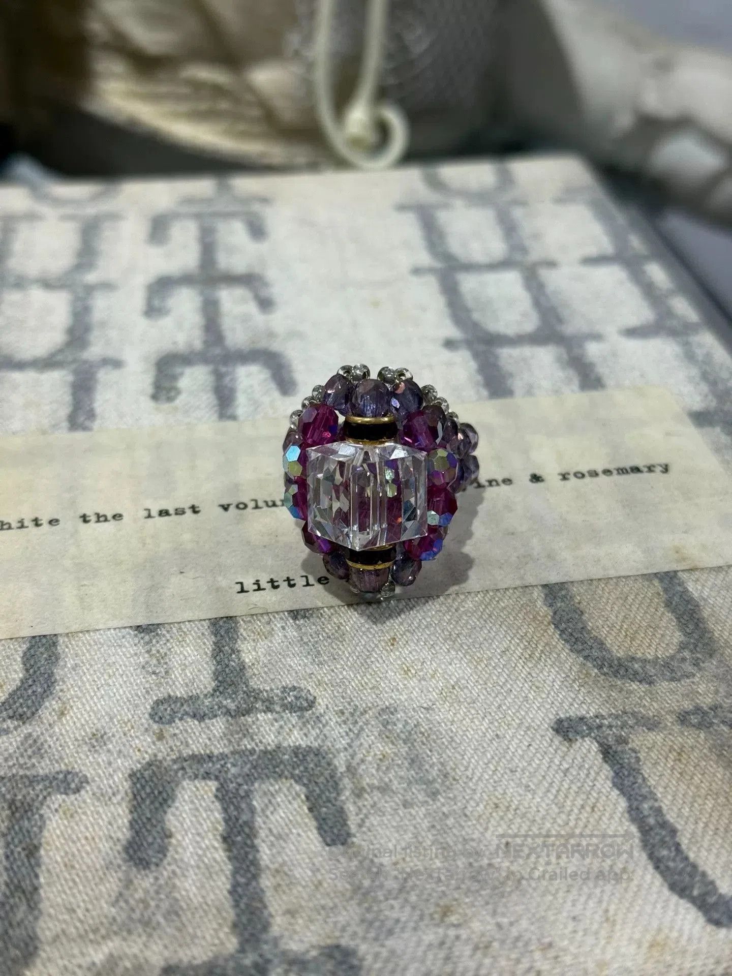 Comme des Garcons Homme Plus Number Nine Gemstone Stretch Ring. Size ONE SIZE - 3 Thumbnail