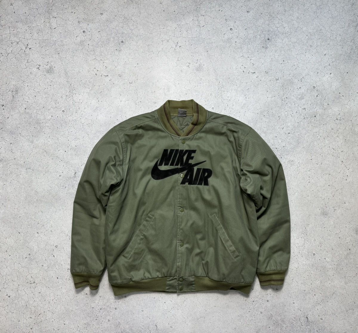 Nike Air Vintage 00’s Bomber Jacket Big Logo Swoosh Y2K
