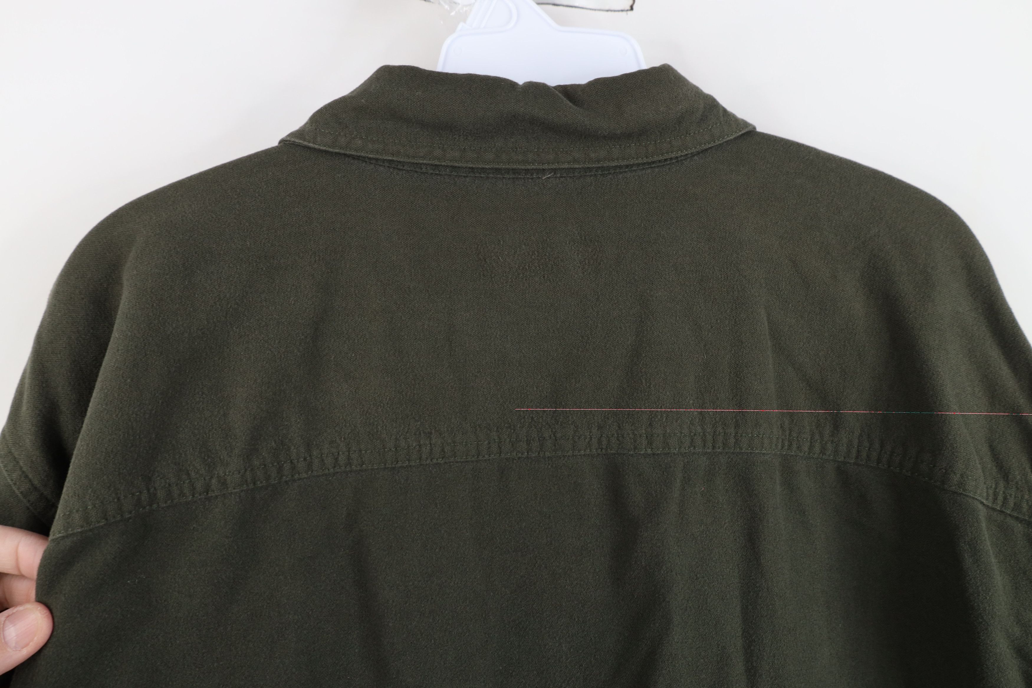 Eddie Bauer Vintage 90s Eddie Bauer Heavy Chamois Cloth Button Shirt Size US L / EU 52-54 / 3 - 9 Thumbnail