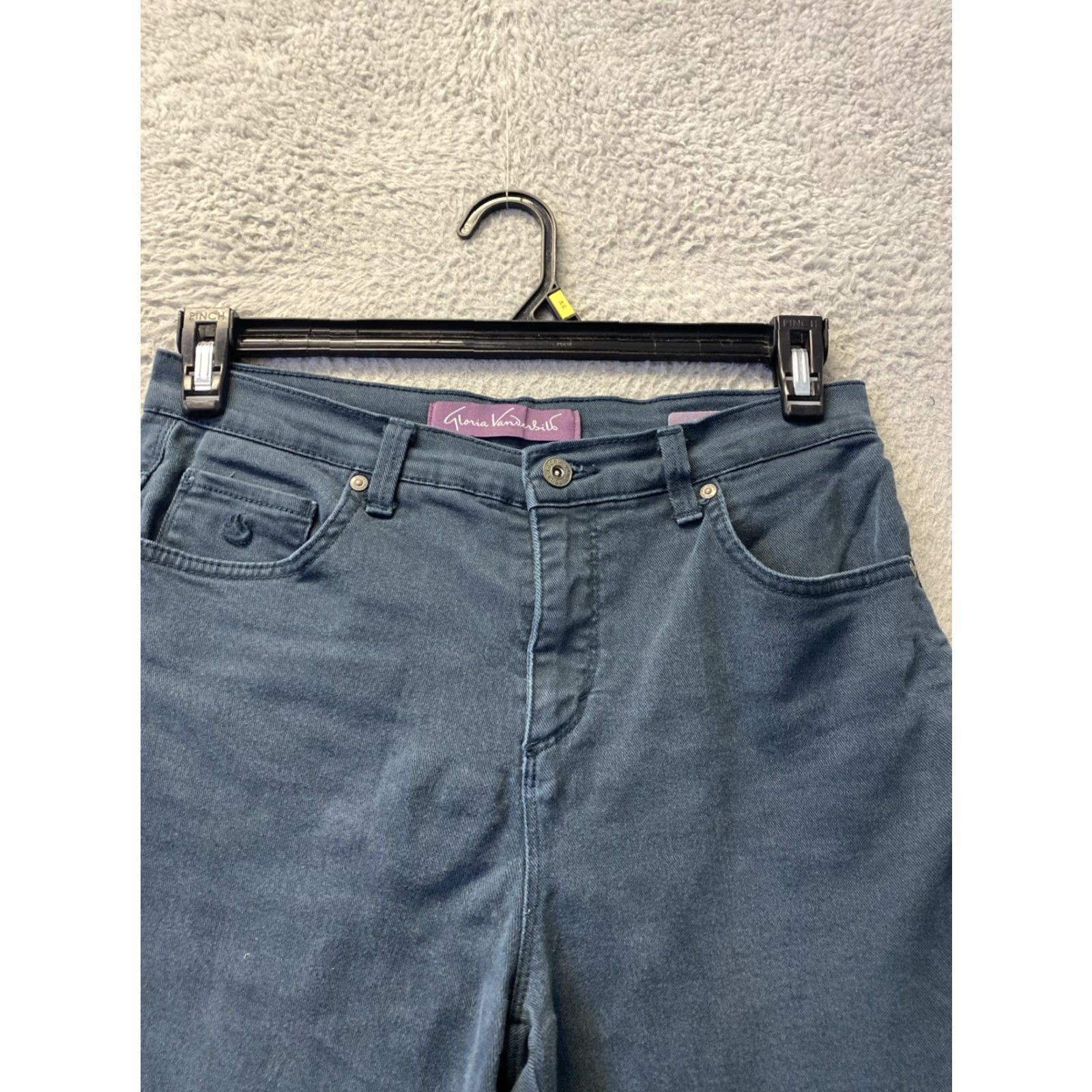 Gloria Vanderbilt Gloria Vanderbilt Jeans Ladies' Size 6 Amanda Denim Dark Green Regular 30in 28in Cotton Spandex Size 28" / US 6 / IT 42 - 2 Thumbnail