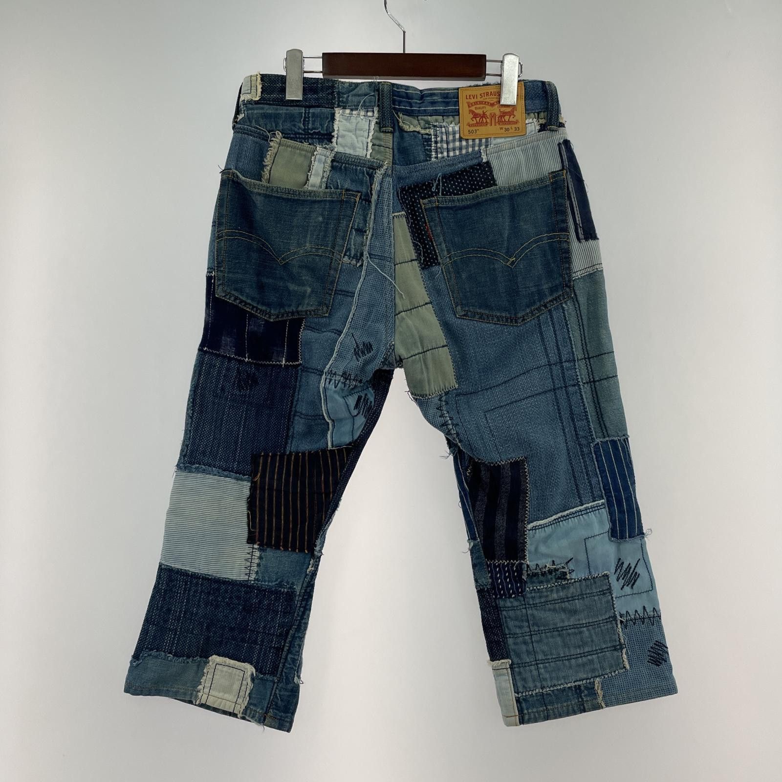 Junya Watanabe × Levi's JUNYA WATANABE x LEVI's 503 Patchwork Denim Pants Blue XS Size US 30 / EU 46 - 4 Thumbnail