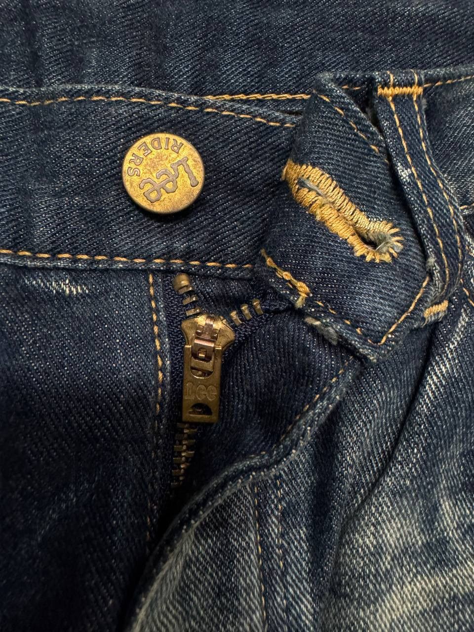 Vintage FLARE Vintage Lee Riders Insane Sand Mudwash Denim Jeans Size US 30 / EU 46 - 9 Thumbnail