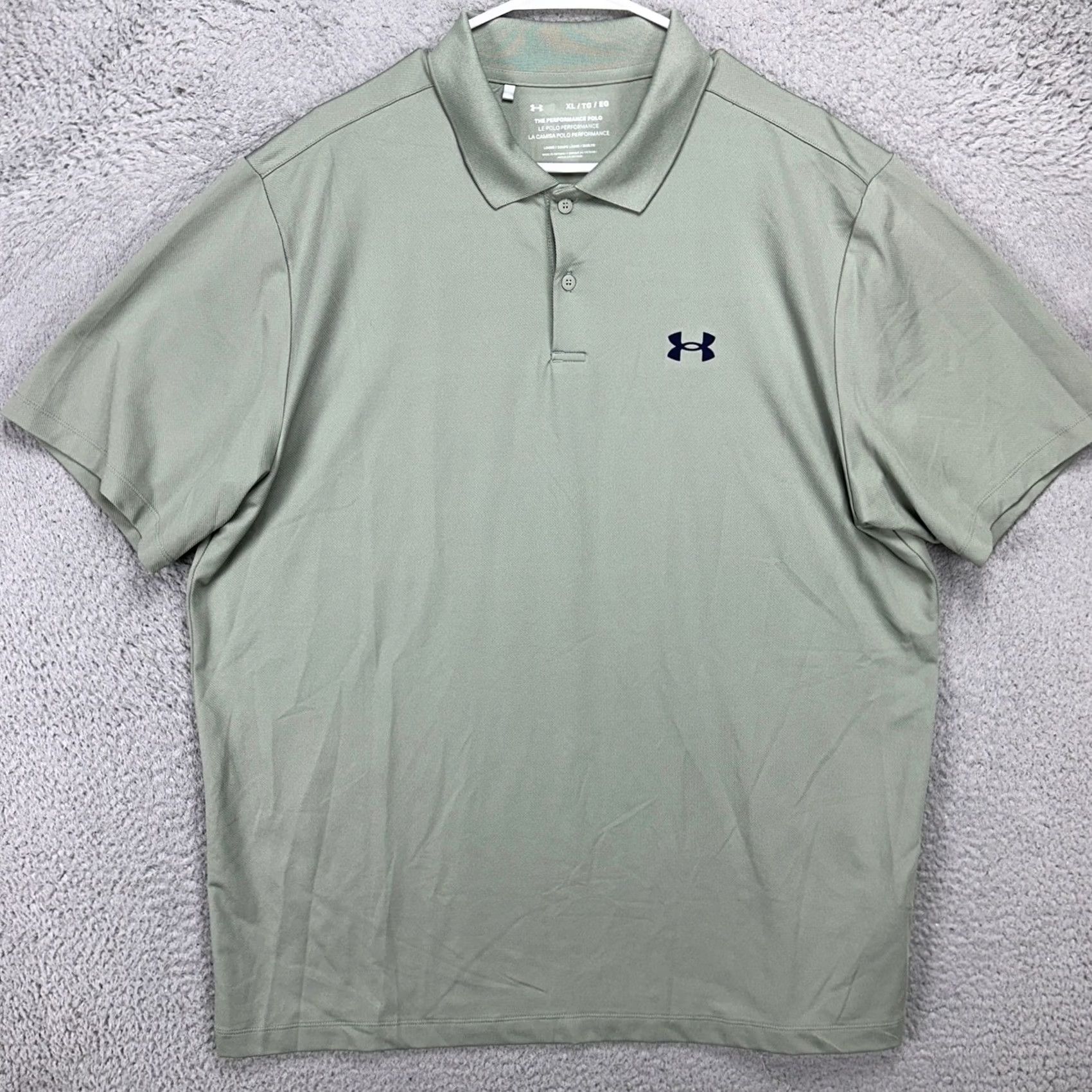 Under Armour Under Armour Polo Shirt Mens XL Green The Performance Rugby Short Sleeve Golf Size US XL / EU 56 / 4 - 2 Thumbnail