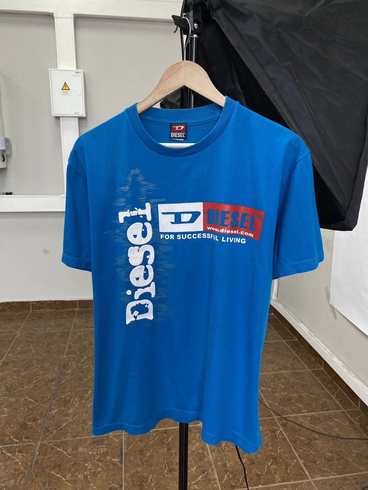 90s DIESEL y2k Tシャツ 🇺🇸 Vintage Diesel Skull Skeleton Y2K T-Shirt Rare Retro