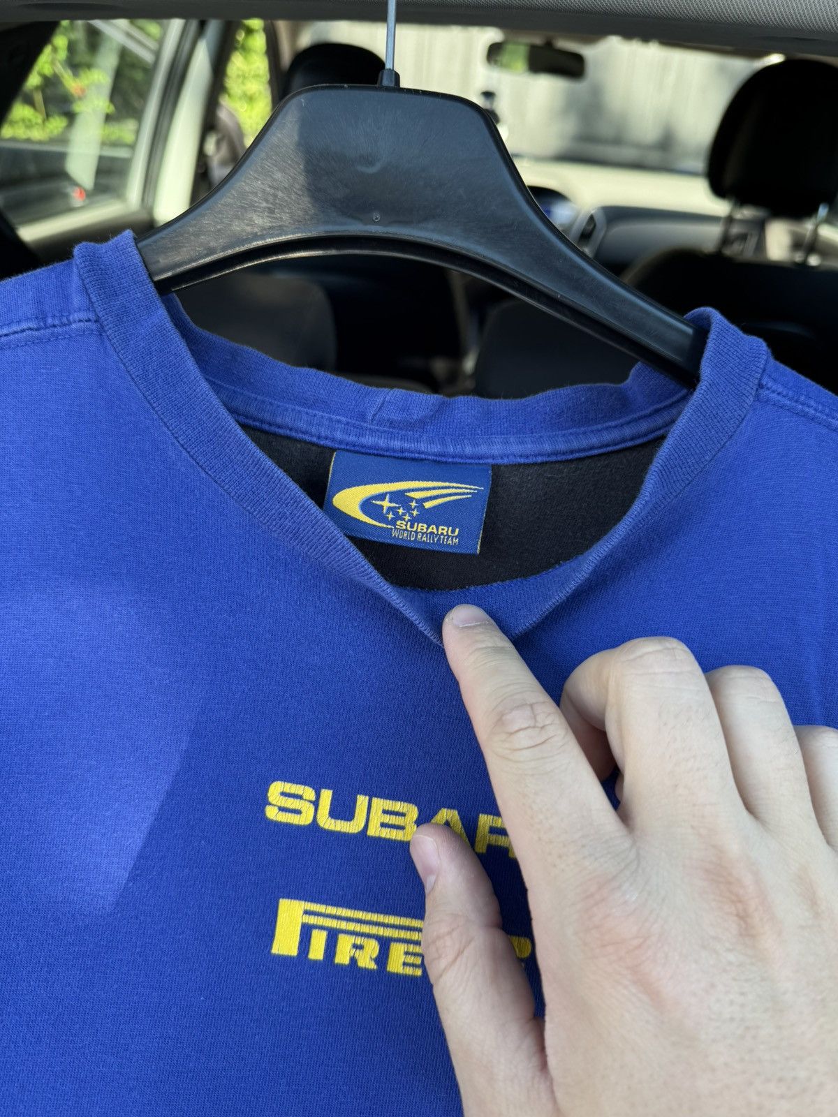 Formula 1 90s SUBARU PIRELLI MOTORSPORT BLUE RACING TSHIRT VINTAGE Size US M / EU 48-50 / 2 - 6 Thumbnail