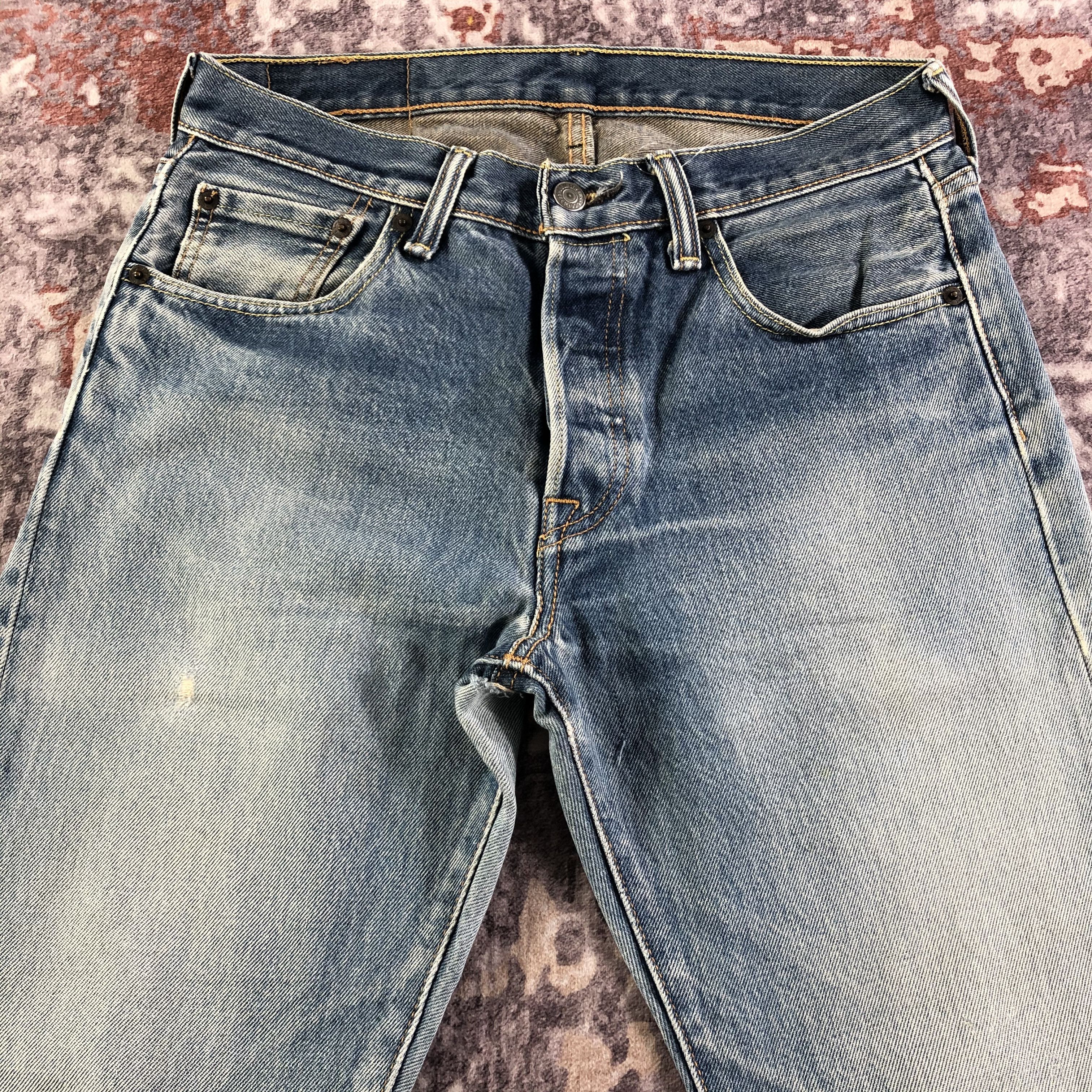 Levi's Vintage Blue Wash Levis 501 Jeans-JM3339 Size US 31 - 3 Thumbnail