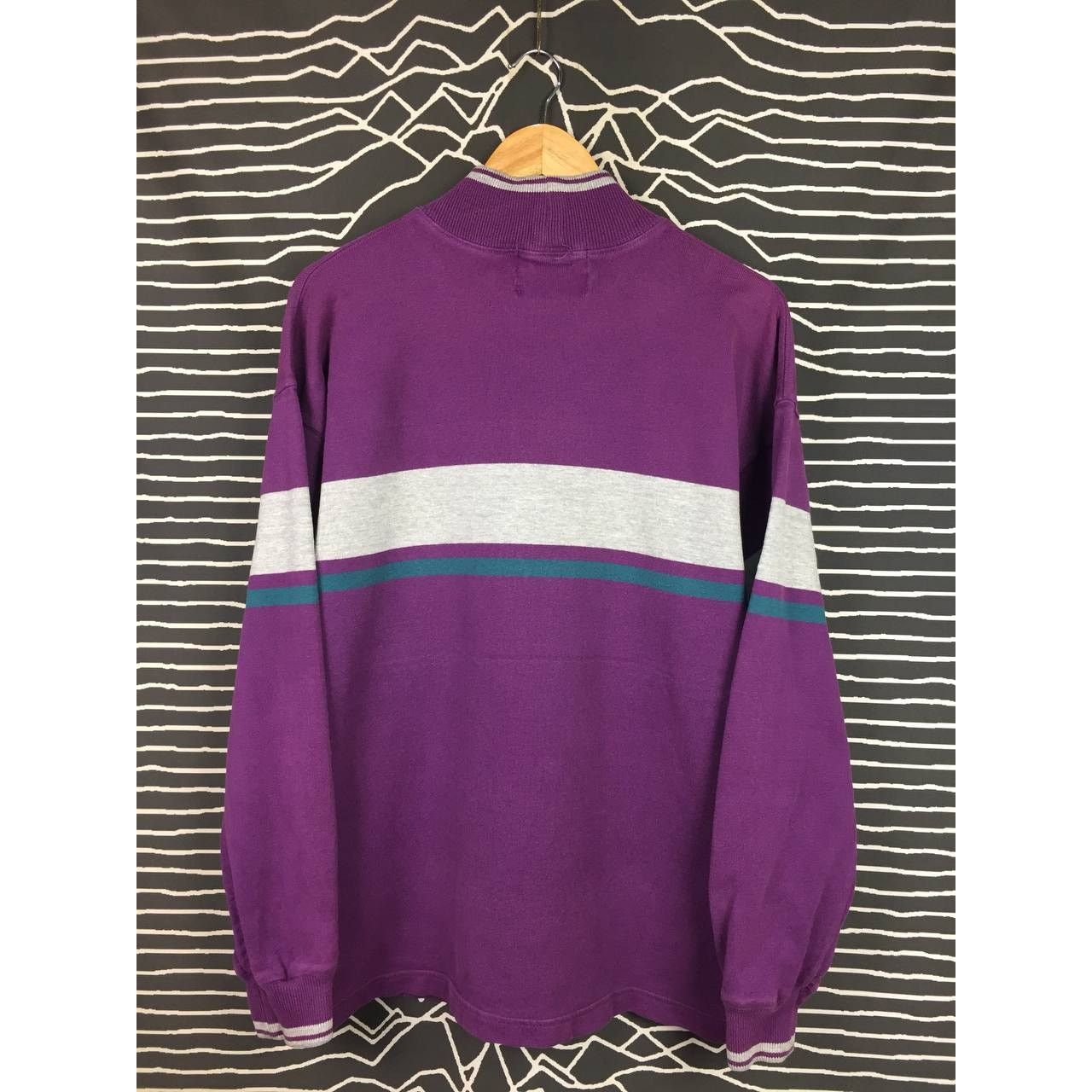 Vintage Vtg Thatcher & Cross Made In Usa Rugby Sweatshirt Size US M / EU 48-50 / 2 - 7 Thumbnail