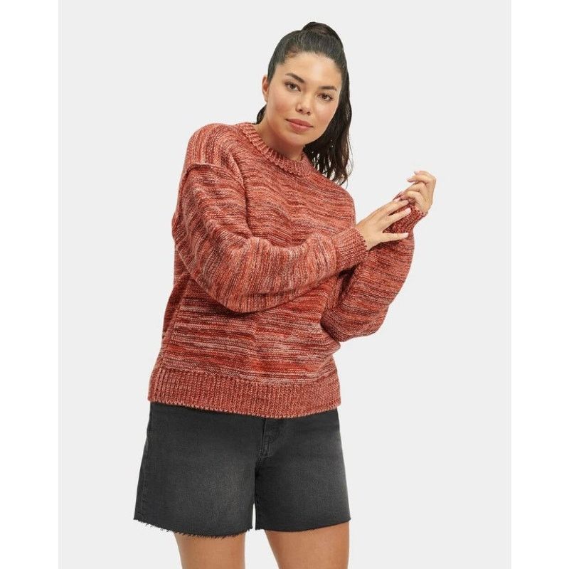 Ugg UGG RTW Avianna Striped Orange Recycled Knit Sweater Small Size S / US 4 / IT 40 - 1 Thumbnail