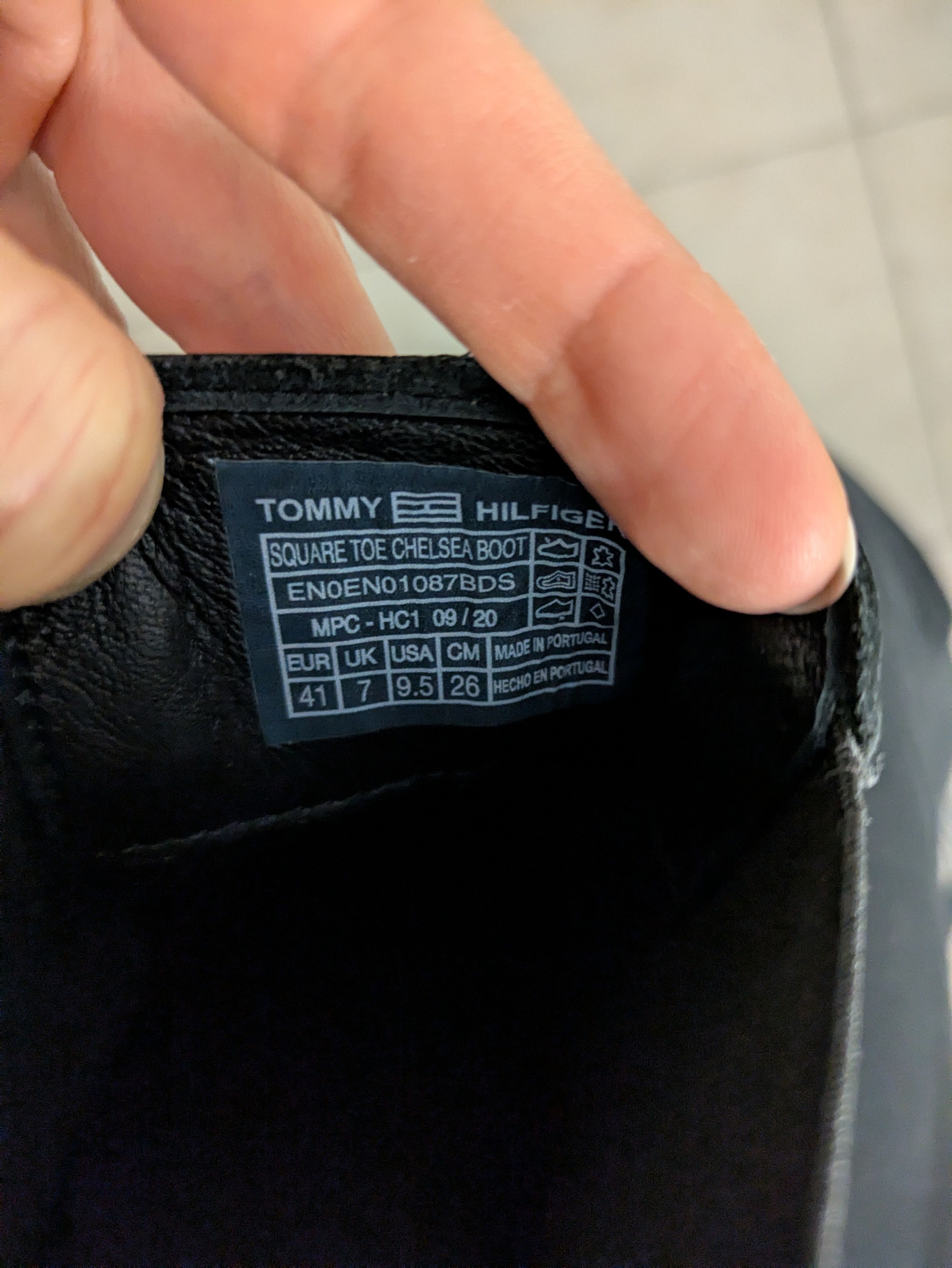 Tommy Hilfiger Bottines noires Tommy Hilfiger Size US 11 / IT 41 - 3 Thumbnail