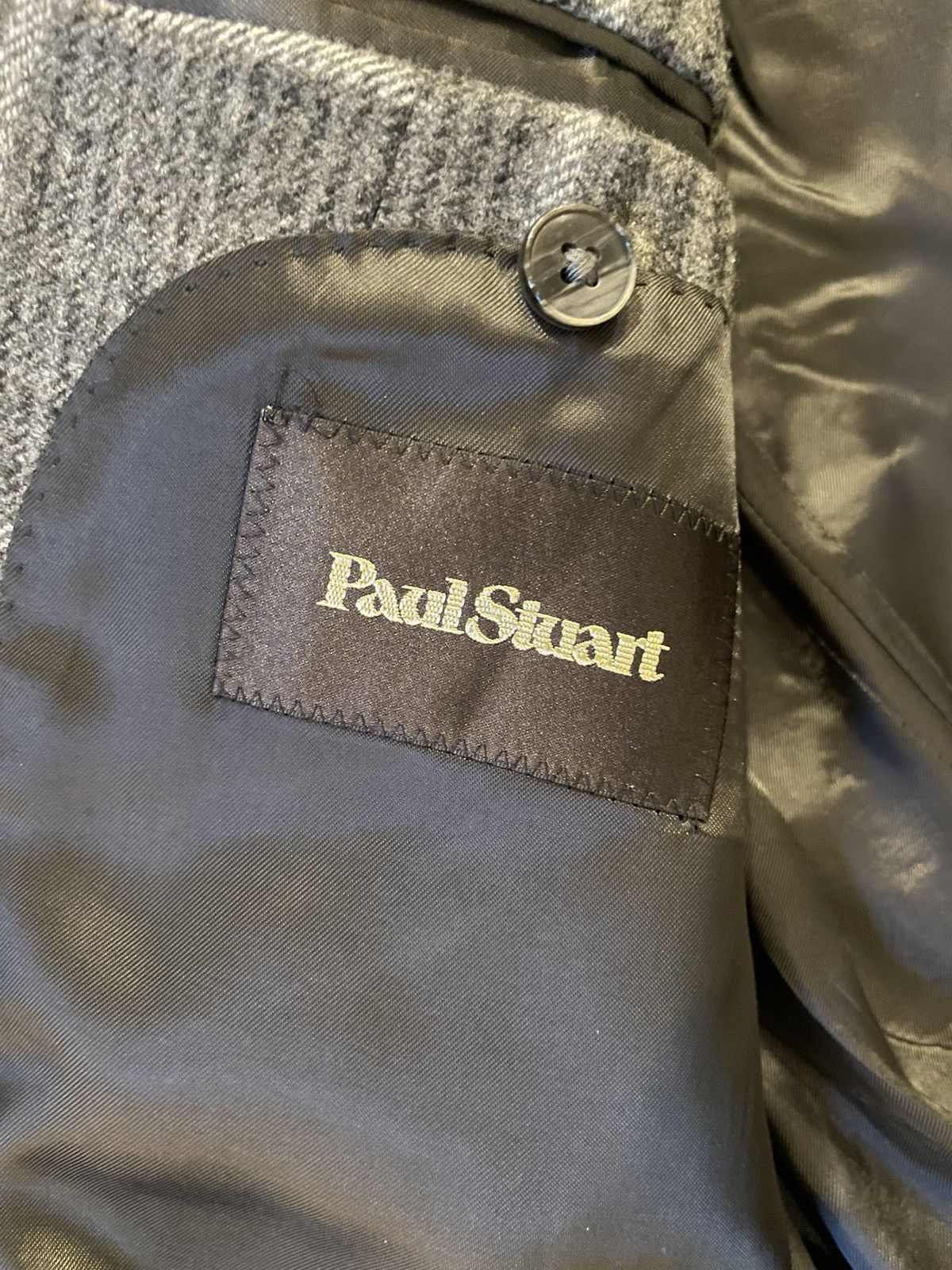 Paul Stuart Windowpane Check Soft Wool Jacket Size 42R - 6 Thumbnail