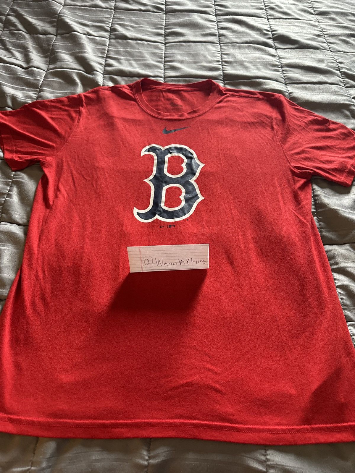 Nike Boston Red Sox Nike Tee (Red, Dri Fit) Size US L / EU 52-54 / 3 - 3 Thumbnail