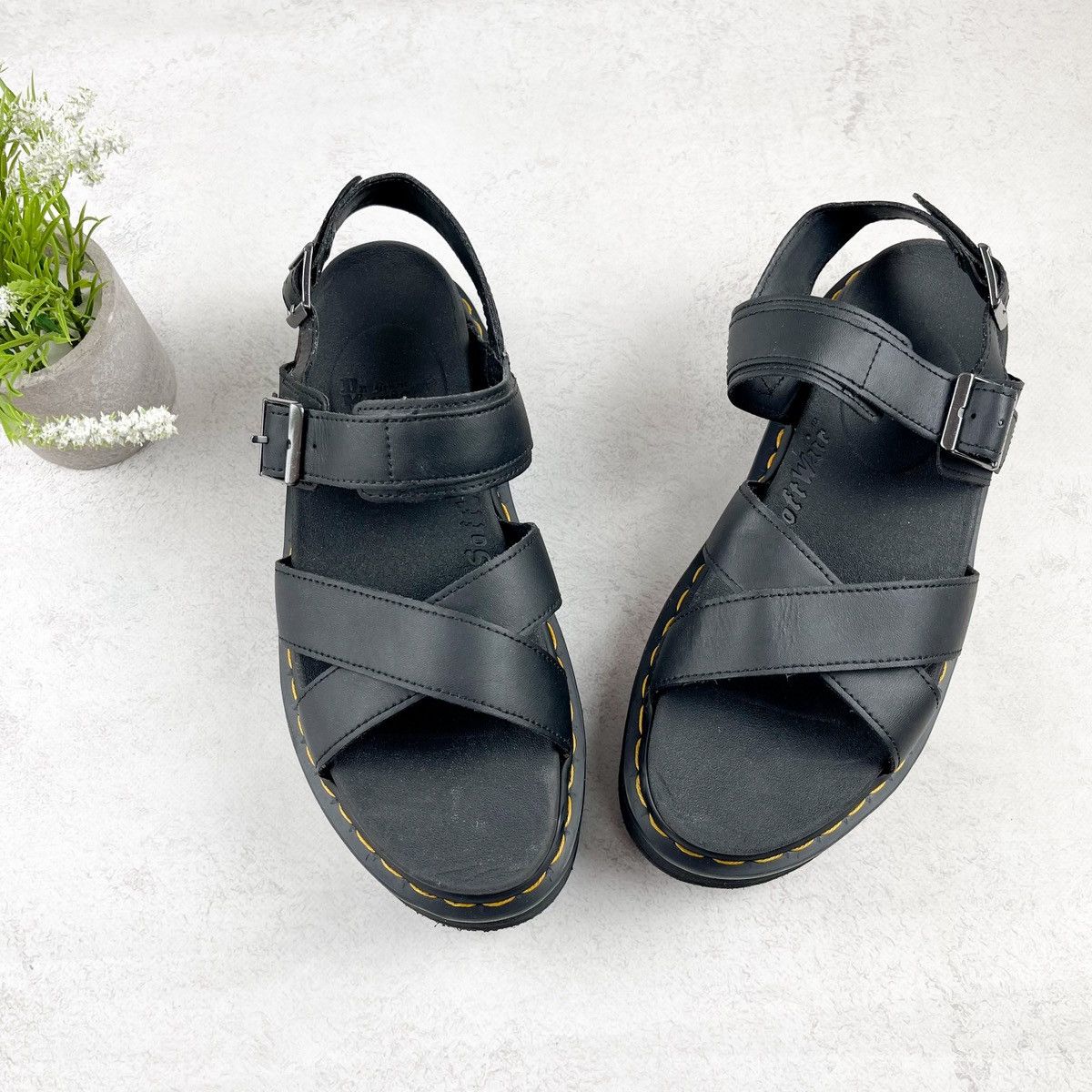 Dr. Martens Dr. Martens voss ii women's leather strap sandals in Black Size US 12 / IT 42 - 2 Thumbnail