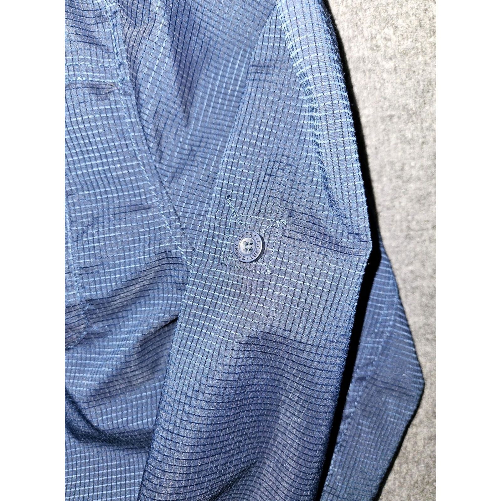 Vintage Gerry Shirt Mens M Blue Long Sleeve Button-Up Ripstop Outdoor Hiking Size US M / EU 48-50 / 2 - 6 Thumbnail