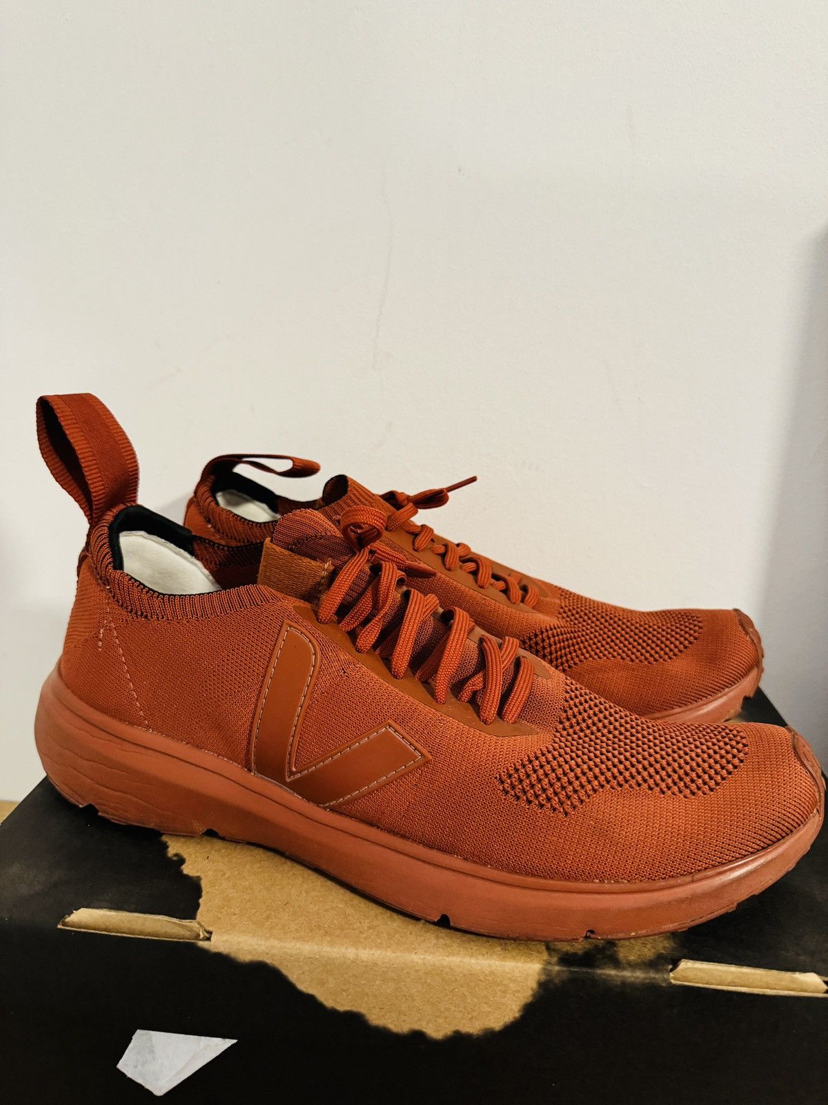 Rick Owens × Veja VEJA X RICK OWENS LOW SOCK SNEAK Size US 12 / EU 45 - 1 Thumbnail