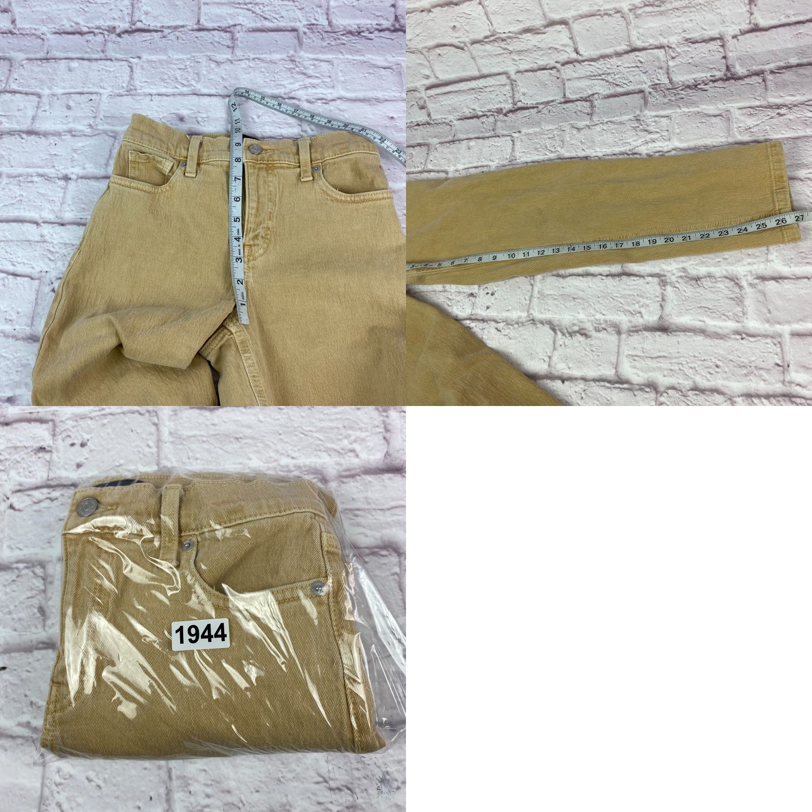 Banana Republic VINTAGE Banana Republic Teens High Rise Straight Fit Jeans 24 Tan Petite Junior XS? Size 42" / US 20 - 9 Thumbnail