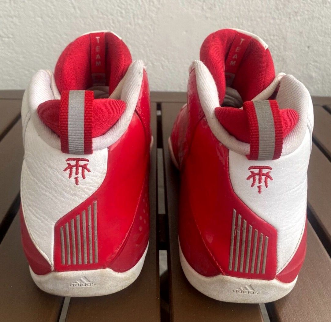 Adidas 2004 Adidas T-Mac 4.5 White Red 351635. Size 10,5US/44,5EUR Size US 10.5 / EU 43-44 - 5 Thumbnail