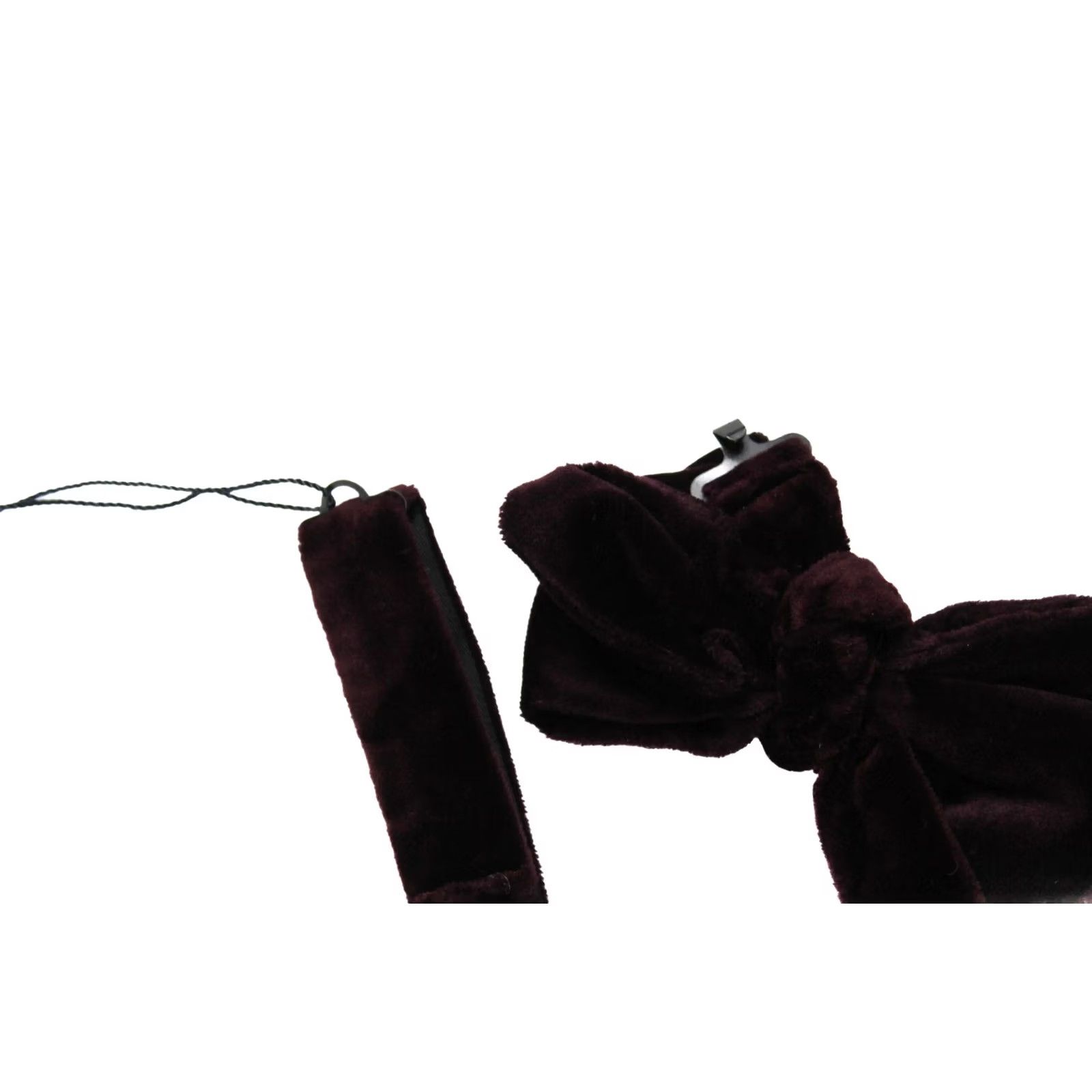 Suitsupply Suitsupply Velvet Bordeaux Bow Tie Men's ONE SIZE Adjustable Clip Bow Tie Size ONE SIZE - 2 Thumbnail