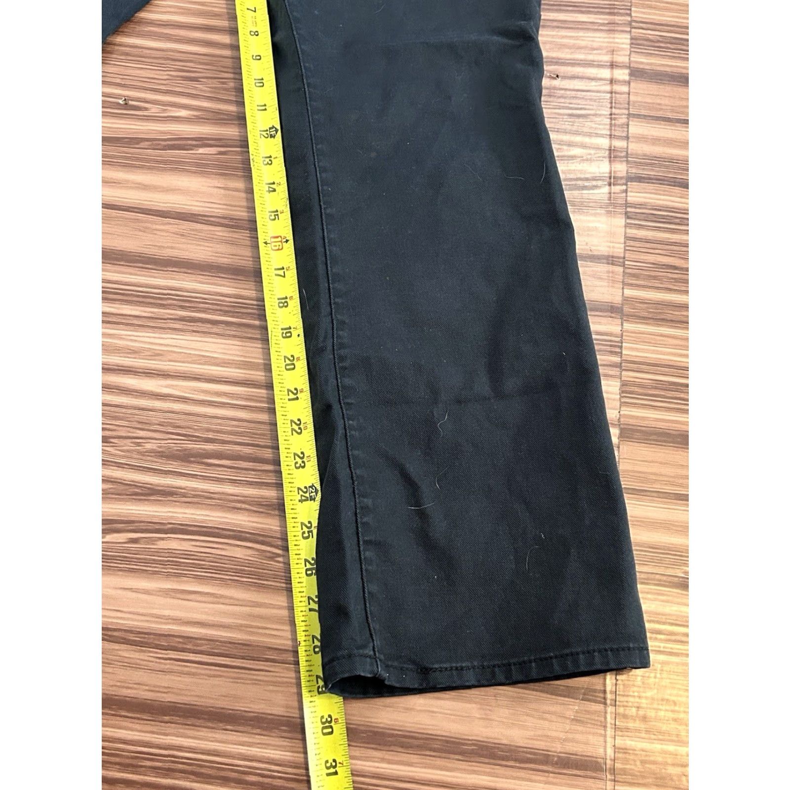 Levi's Womens Levi's 550 Bootcut Jeans Black Dark Wash Regular Size 12 High Rise Relaxed Stretch Denim Logo 90s Y2K Size 34" / US 12 / IT 48 - 3 Thumbnail