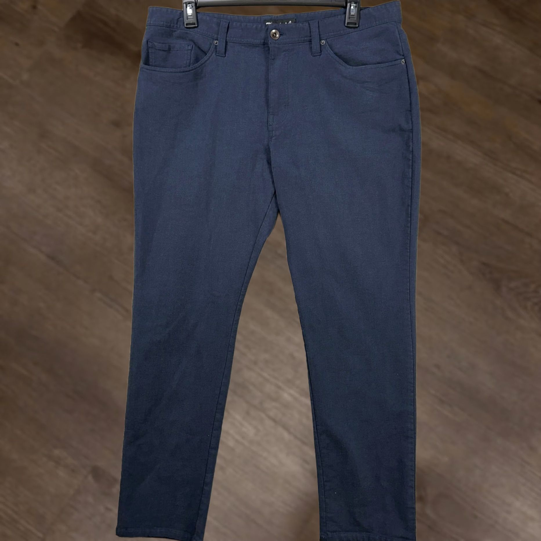TravisMathew Travis Mathew Fleece Lined Pants Mens 40 Navy Blue Flat Front Stretch 5 Pocket Size US 40 / EU 56 - 1 Thumbnail