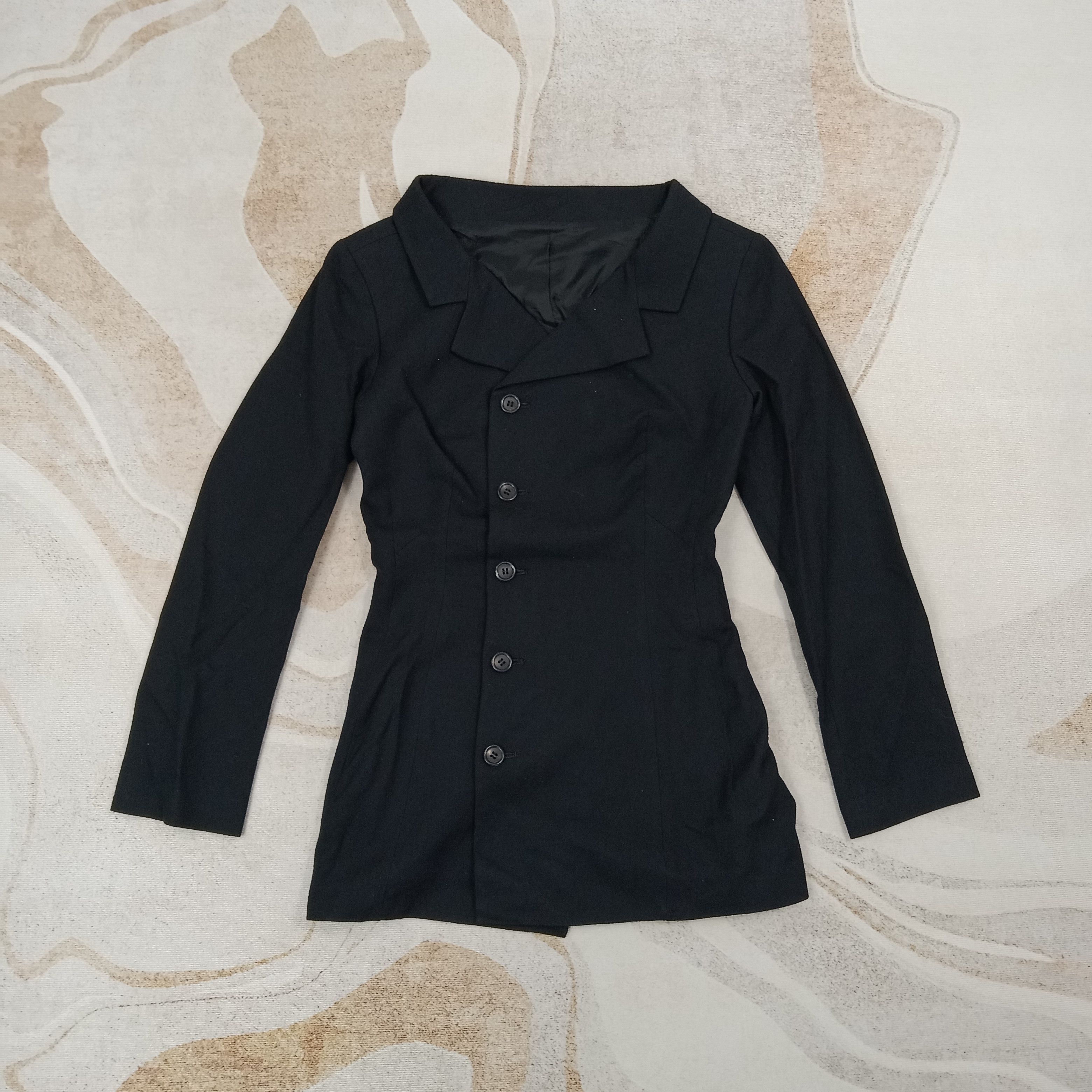 Yohji Yamamoto Yohji Yamamoto Noir Designer Blazer C268N27 Size XS / US 0-2 / IT 36-38 - 1 Thumbnail