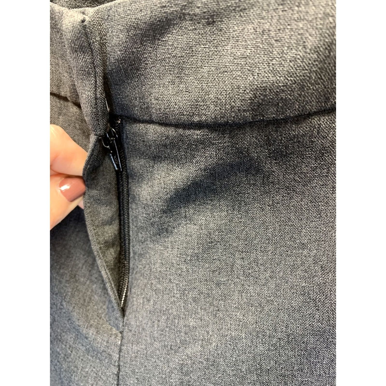 Vintage Grays New York & Company Women’s Dress Pants Gray SZ 10 Work Office Wide-Leg Polyester” Size 32" / US 10 / IT 46 - 2 Thumbnail