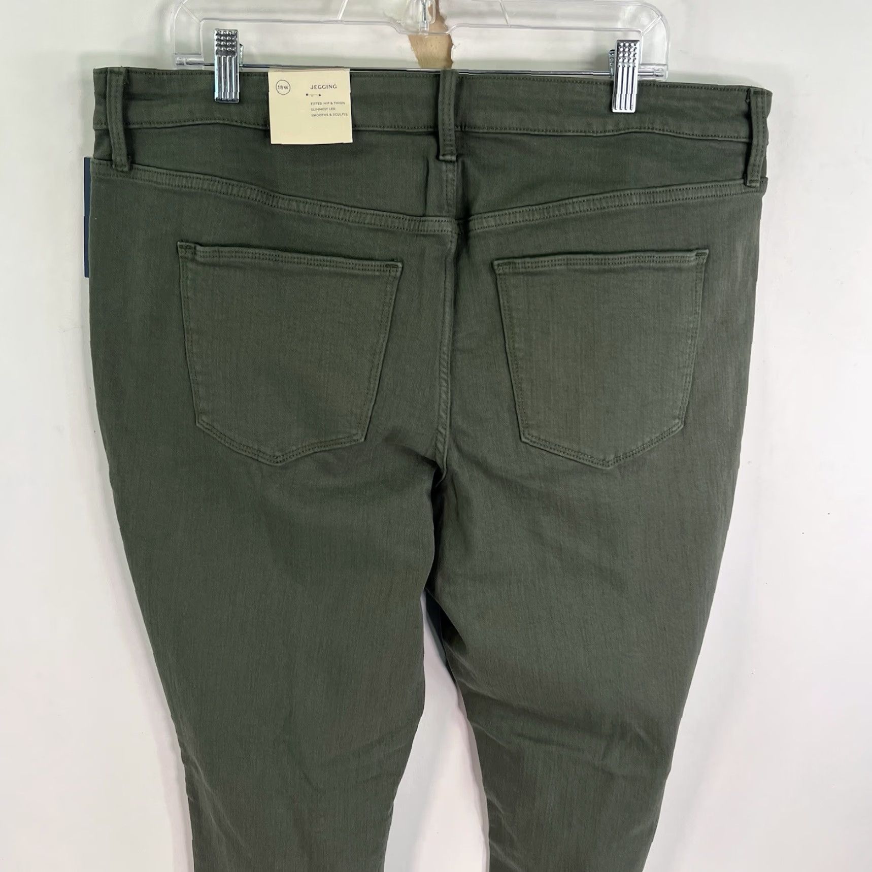 Vintage Universal Threads Fitted Hips/Thighs Slim Leg Jeggings Womens 18W Green 40X30 Size 40" / US 18 - 5 Thumbnail