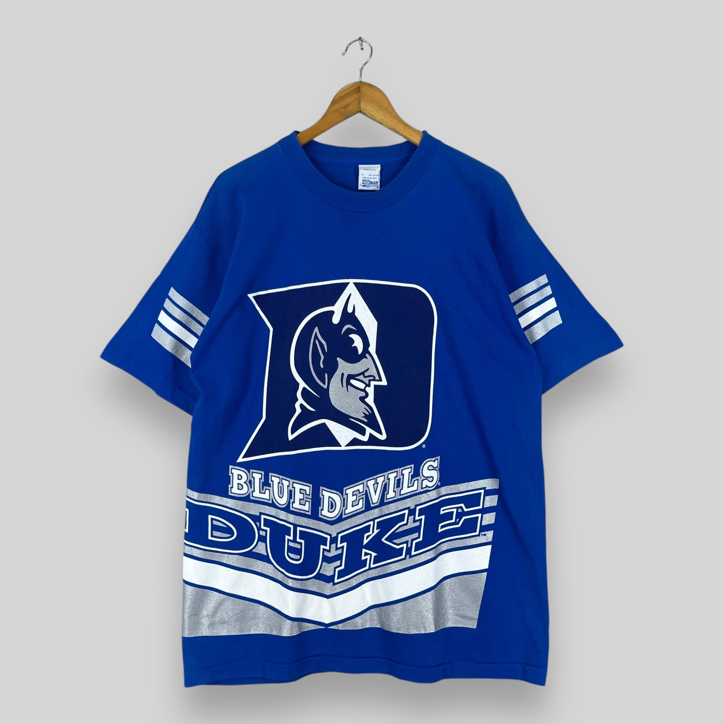 NBA Vintage 90s DUKE Blue Devils Basketball Team Ncaa Tshirt Size US M / EU 48-50 / 2 - 1 Thumbnail