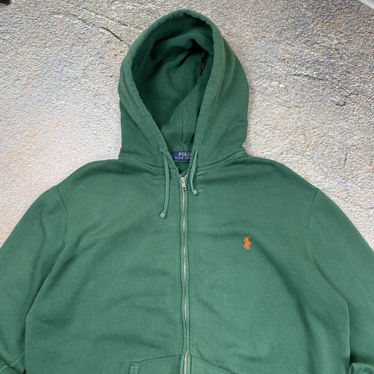 Polo Ralph Lauren Polo Ralph Lauren Green Zip Hoodie Size US XL / EU 56 / 4 - 3 Thumbnail